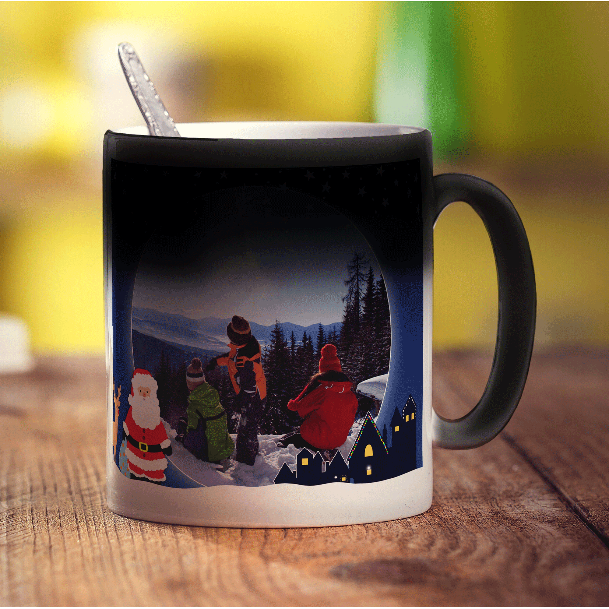 Christmas Night Photo & Message Mug