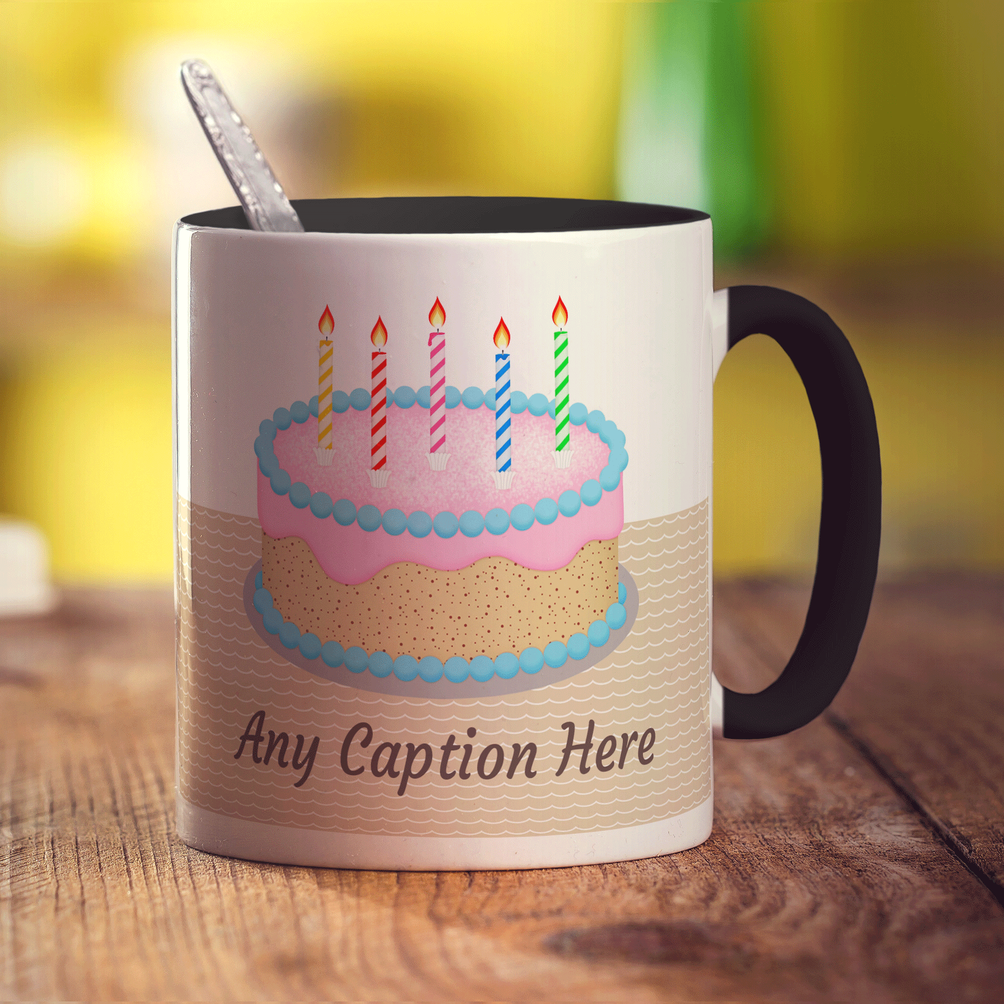 Birthday Cake Message Mug