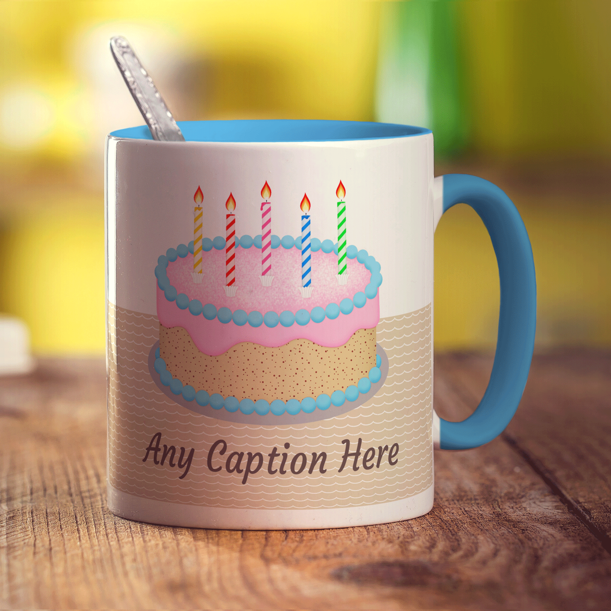 Birthday Cake Message Mug