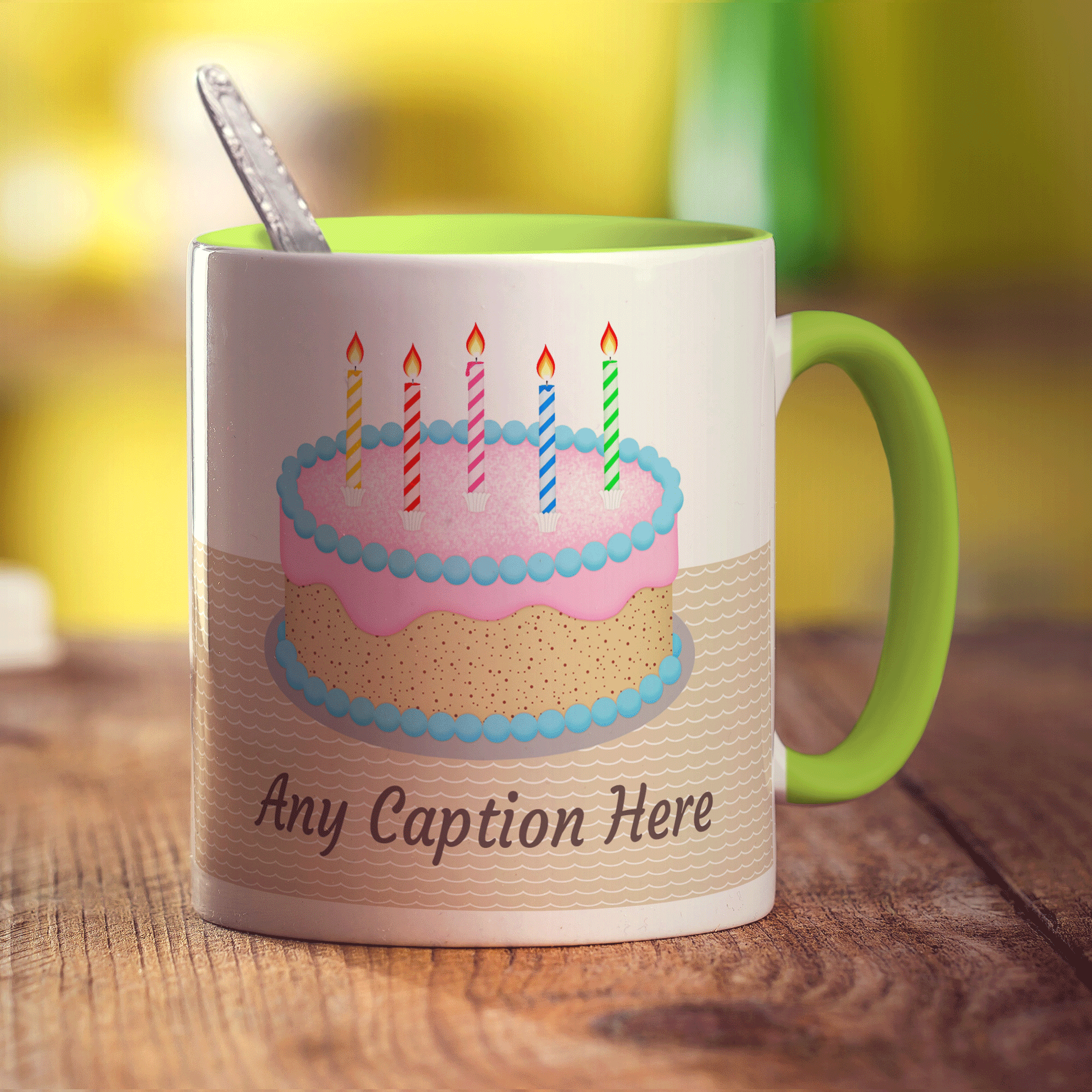 Birthday Cake Message Mug