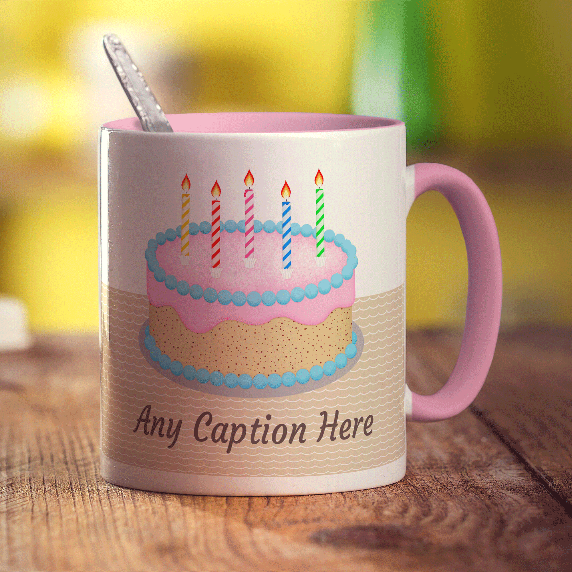 Birthday Cake Message Mug