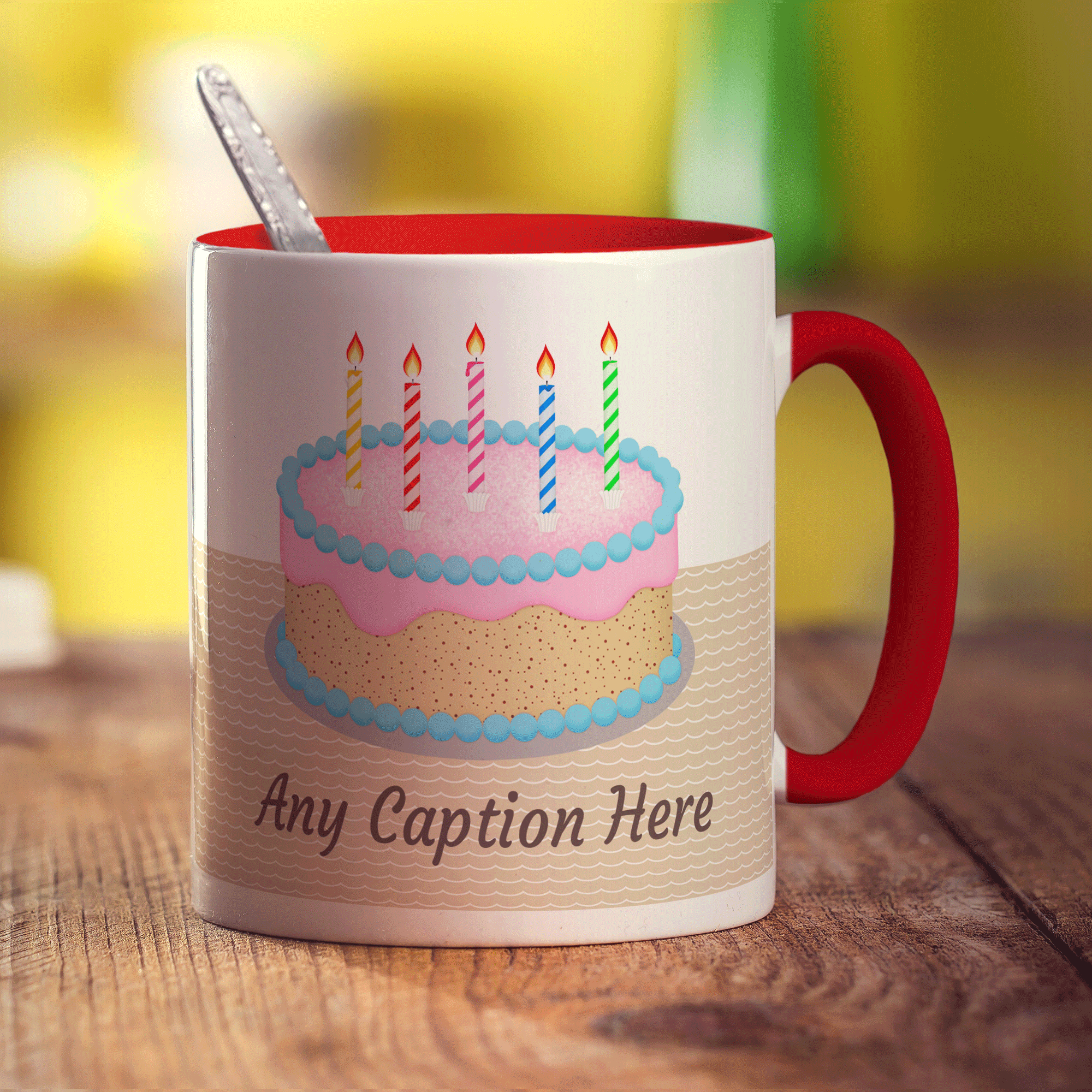 Birthday Cake Message Mug