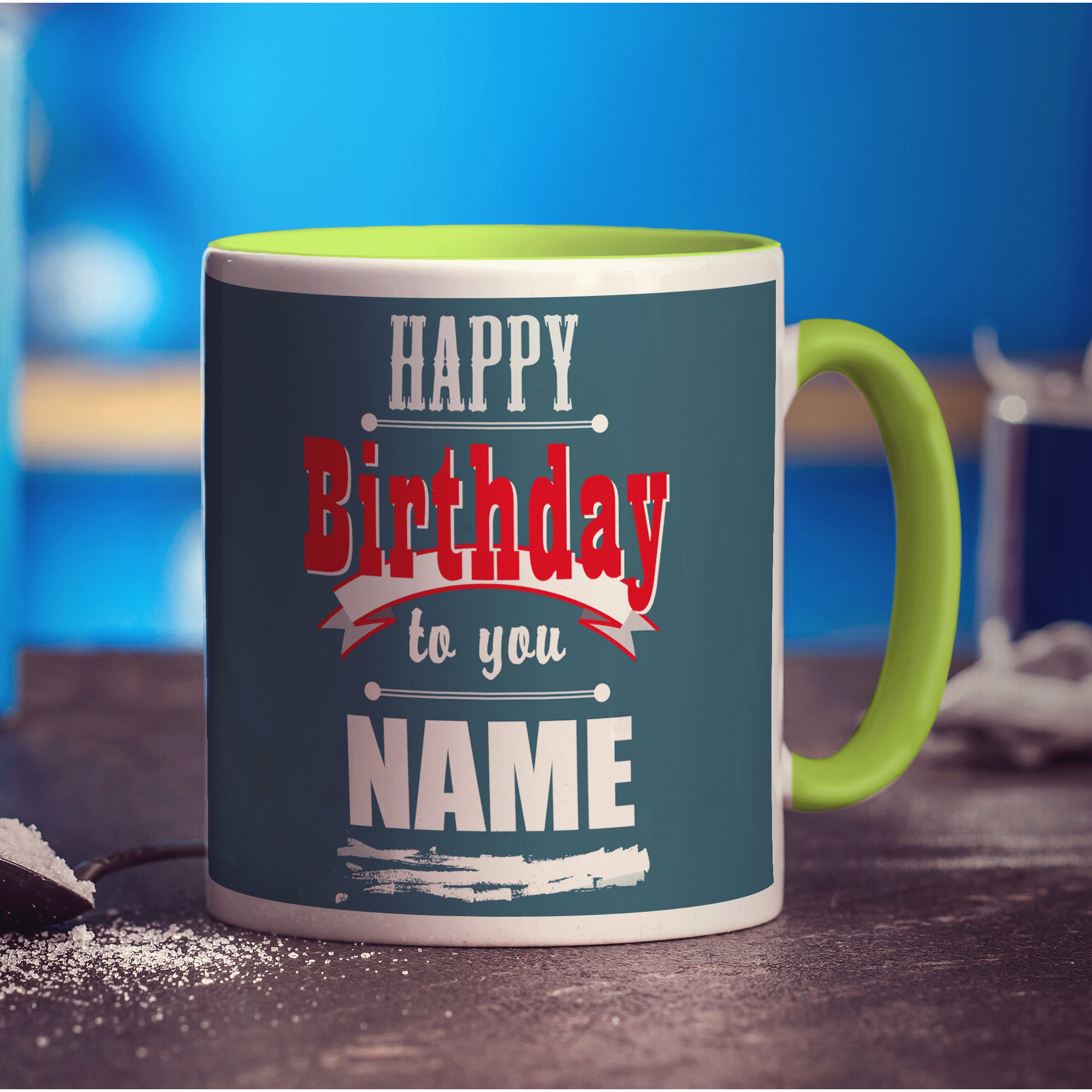 Playbill Birthday Message Mug