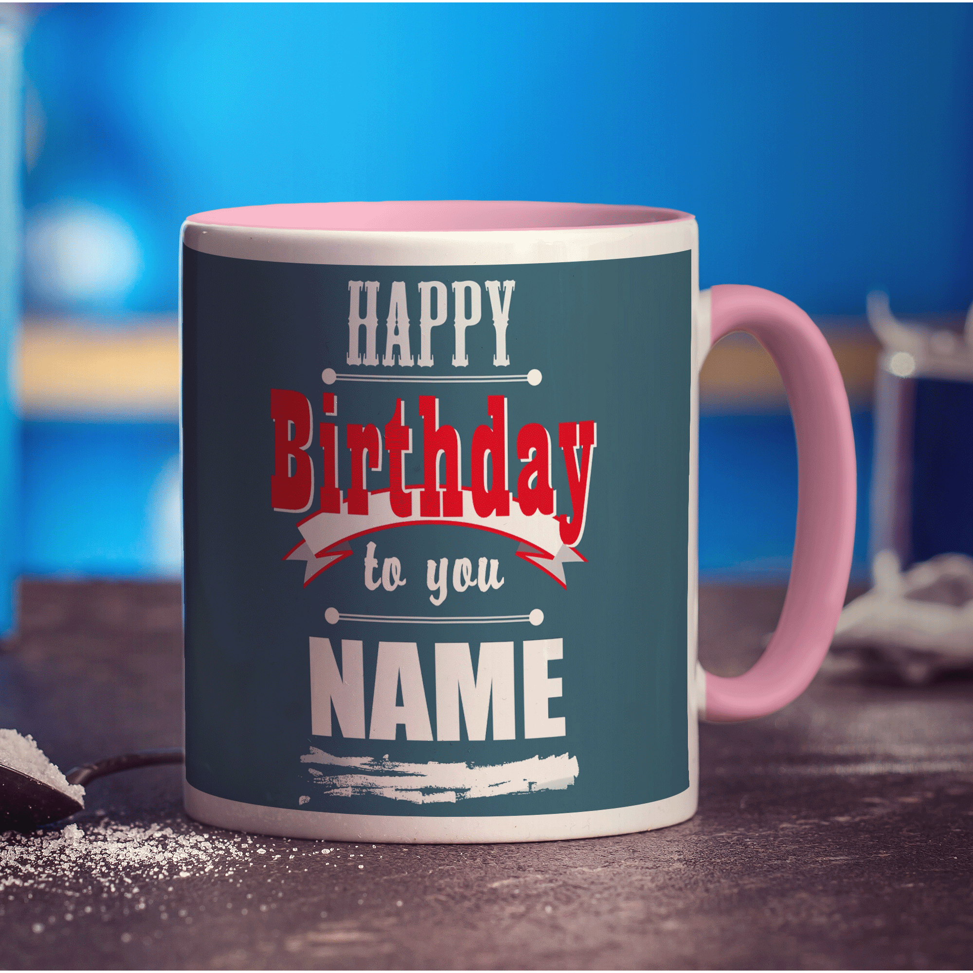 Playbill Birthday Message Mug