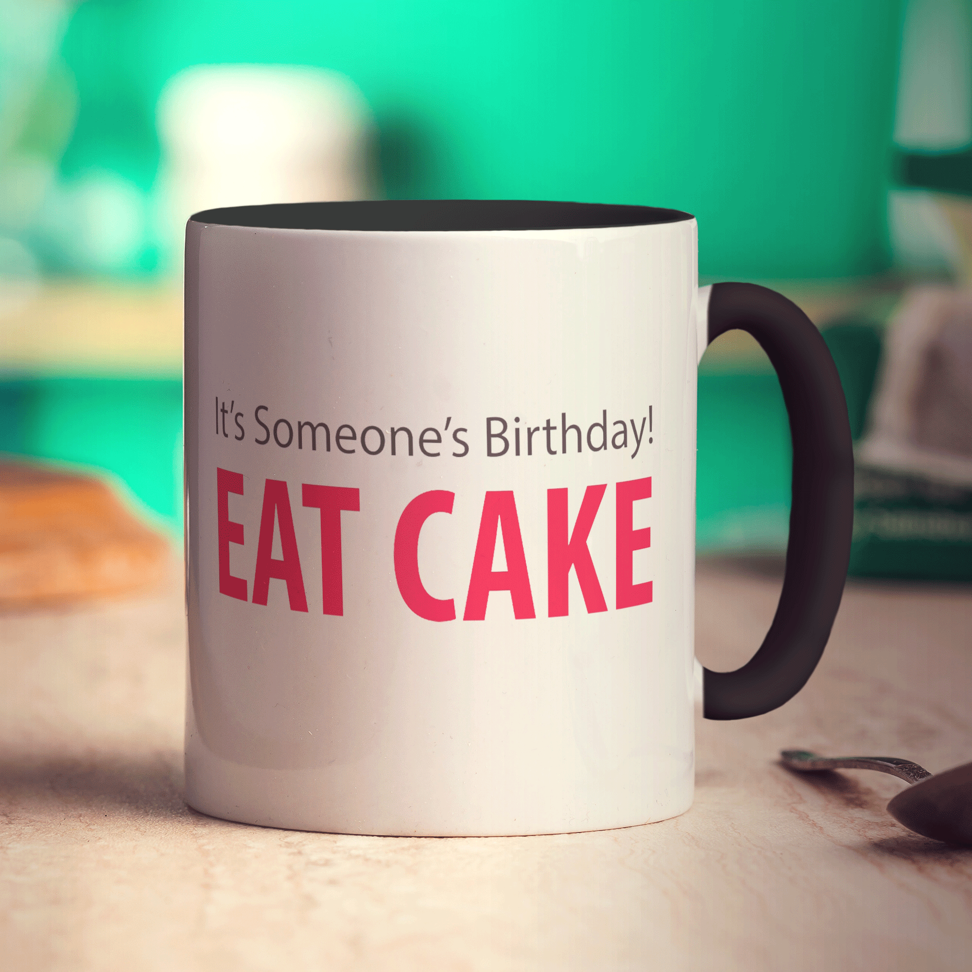 Eat Cake Message Mug