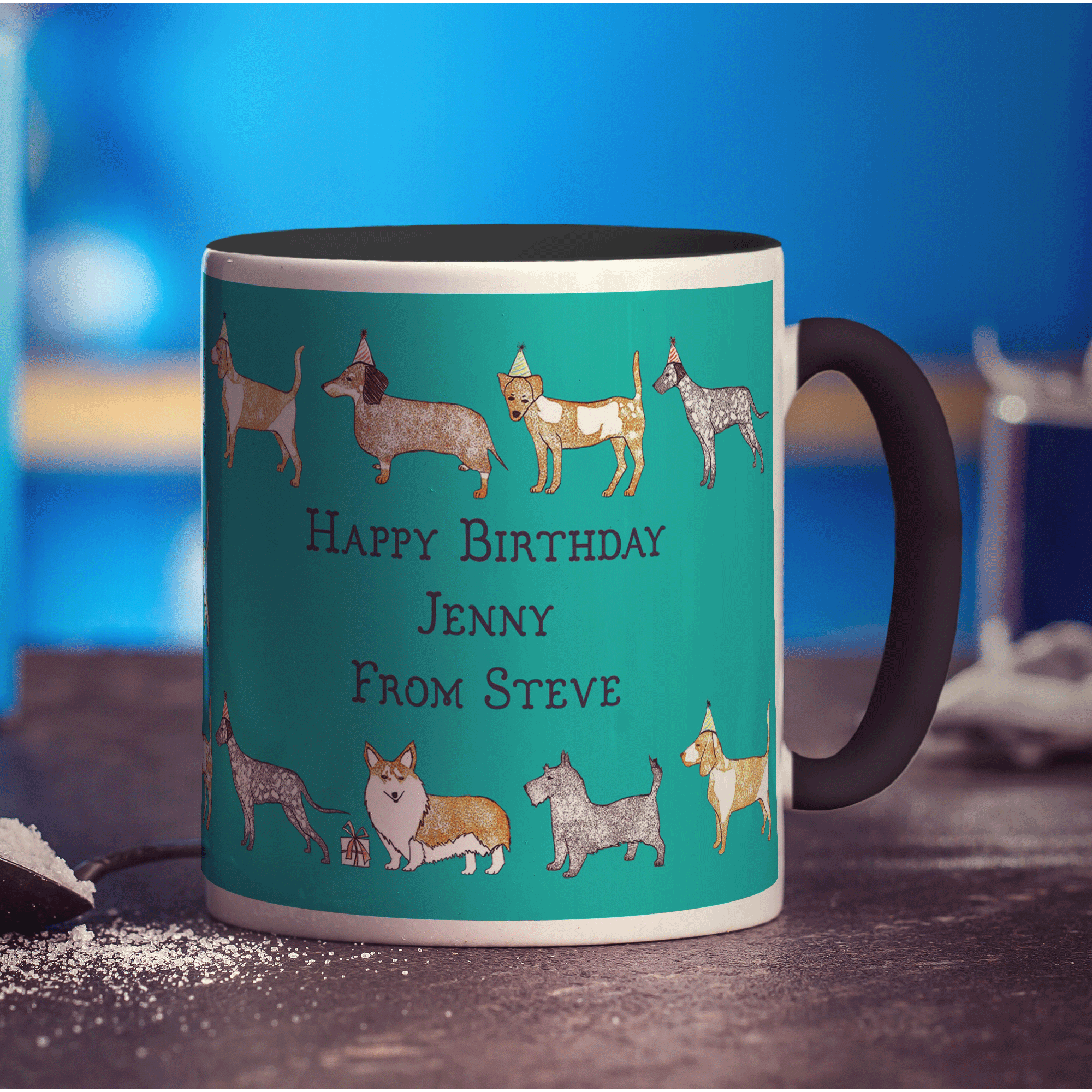 Dog Message Mug by Hannah Mansfield