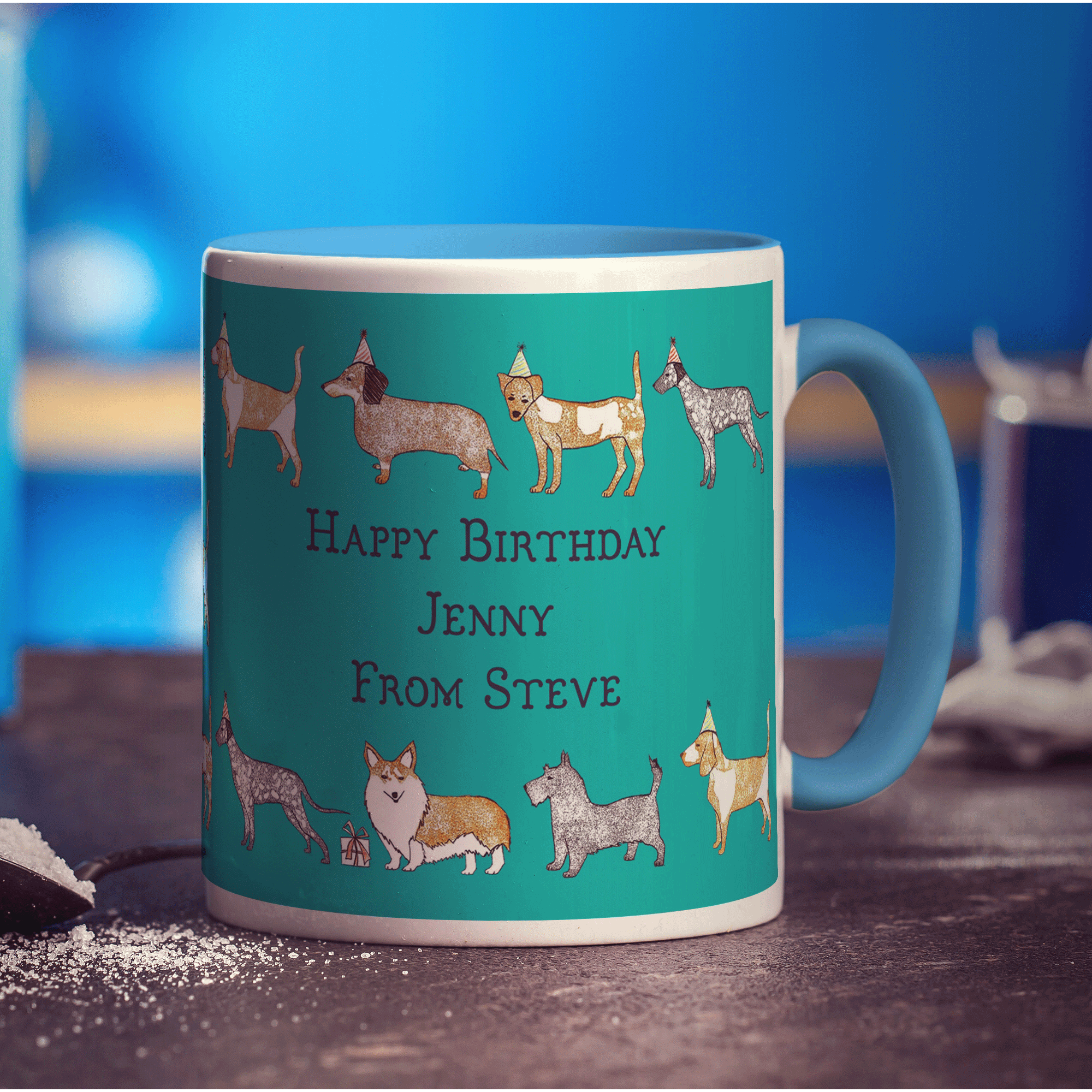 Dog Message Mug by Hannah Mansfield