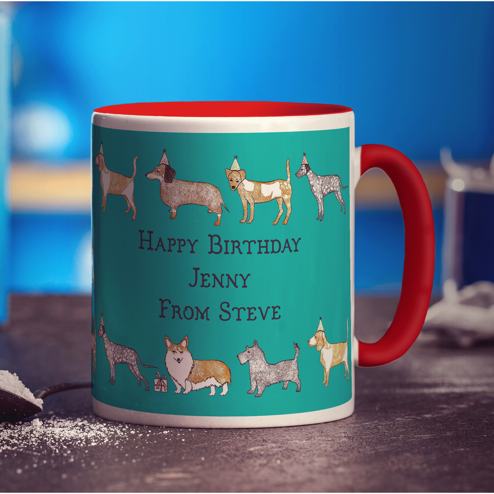 Dog Message Mug by Hannah Mansfield