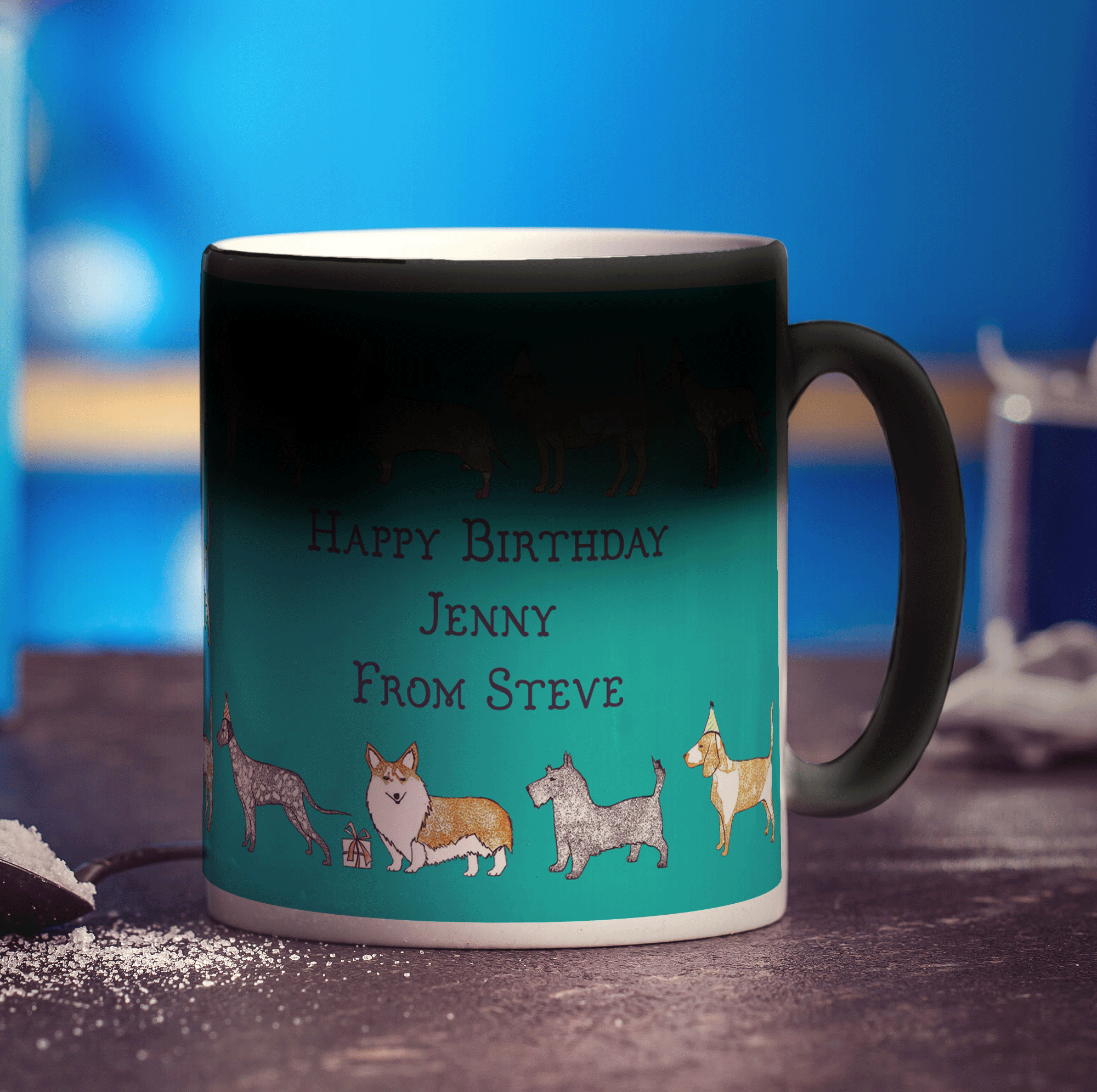 Dog Message Mug by Hannah Mansfield