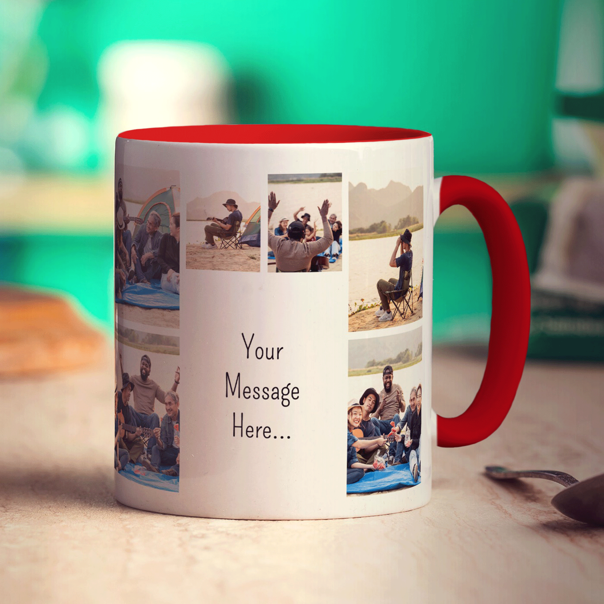 6 Photo Mug with Message