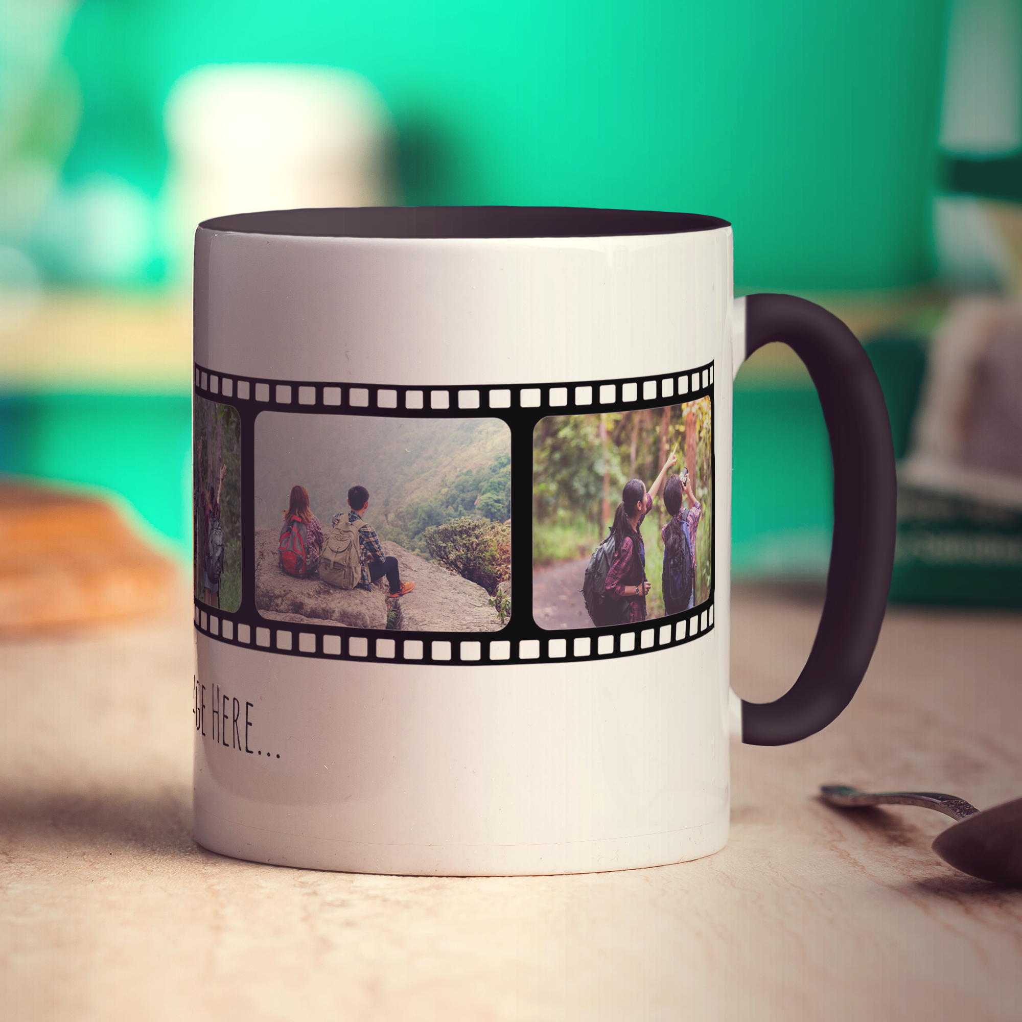 Film Strip Personalised Photo and Message Mug