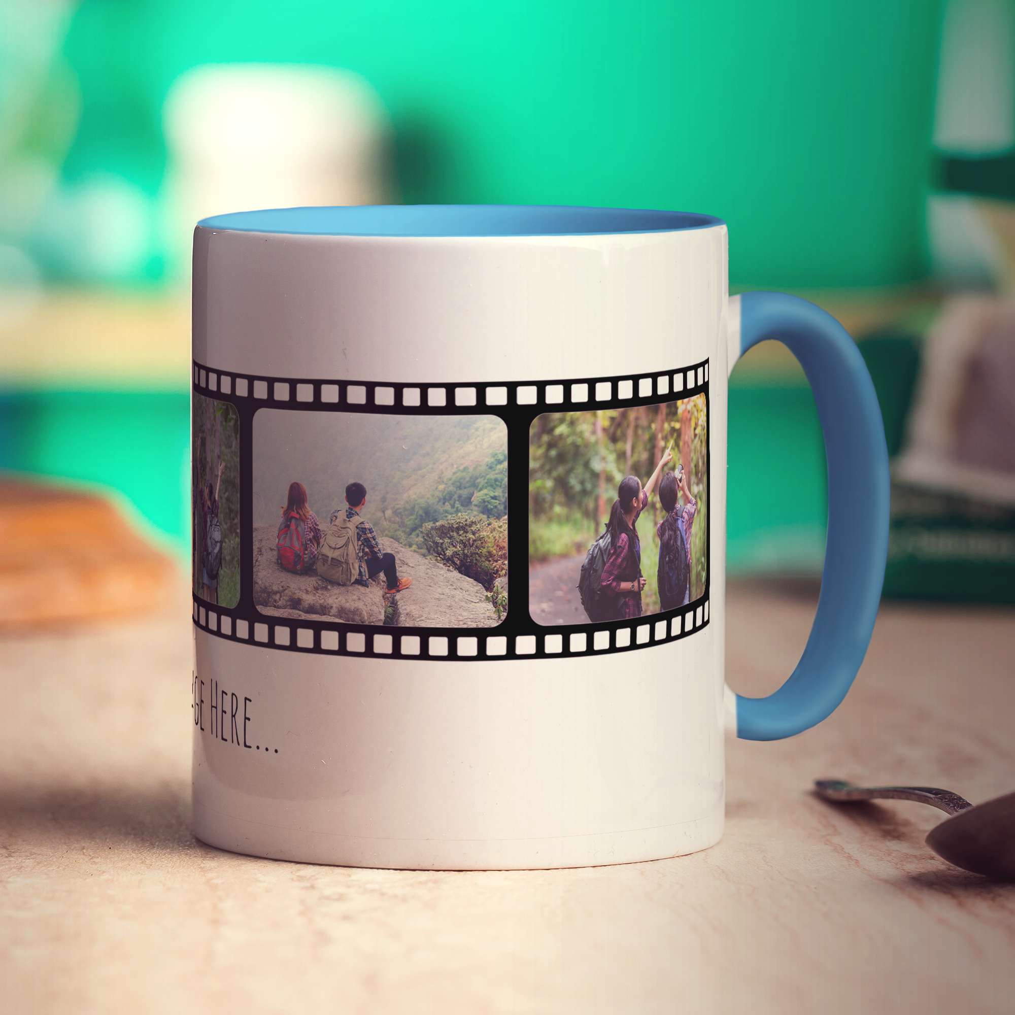 Film Strip Personalised Photo and Message Mug