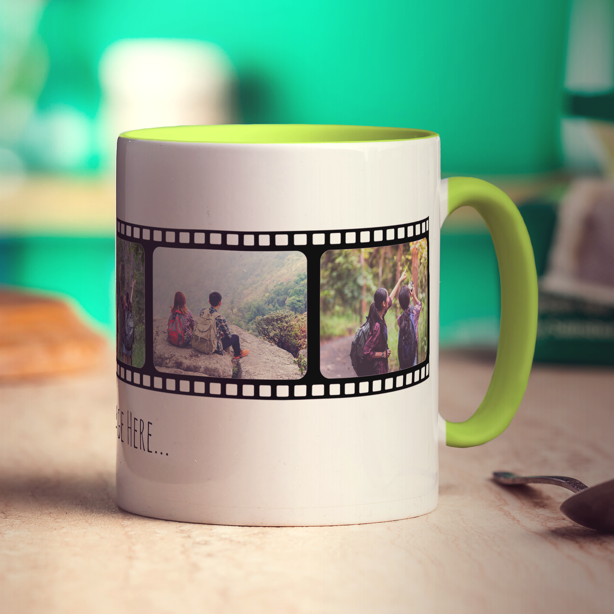 Film Strip Personalised Photo and Message Mug