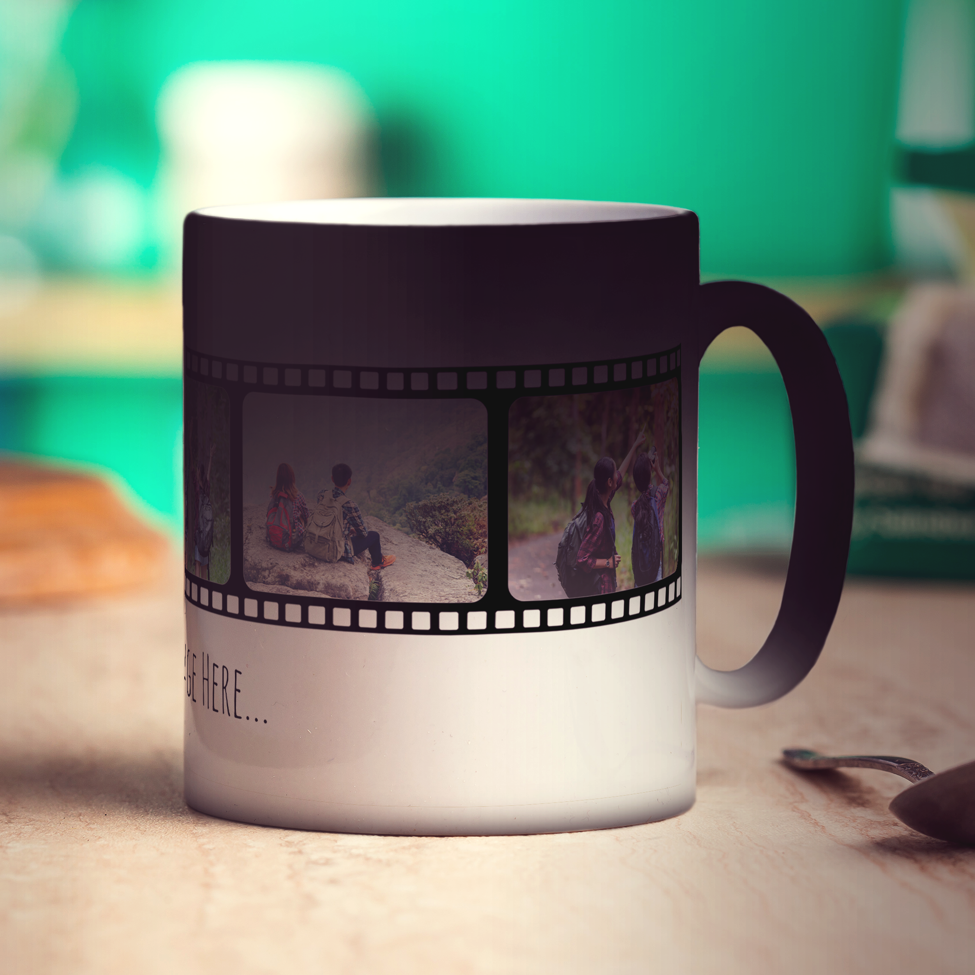 Film Strip Personalised Photo and Message Mug