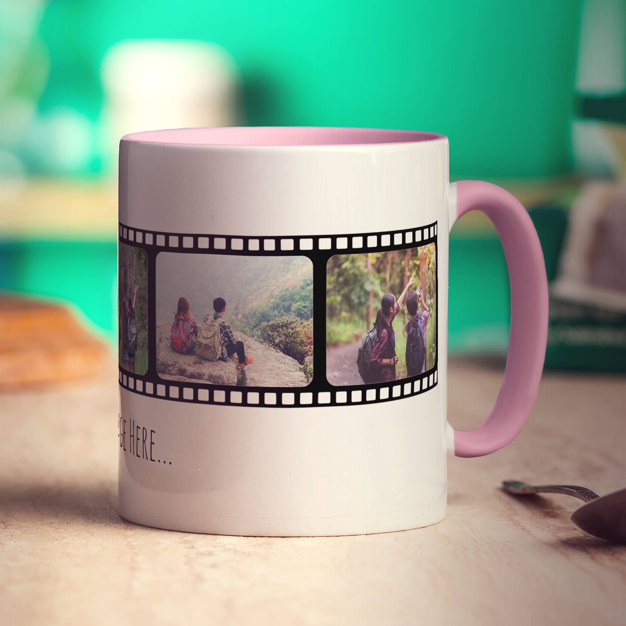 Film Strip Personalised Photo and Message Mug
