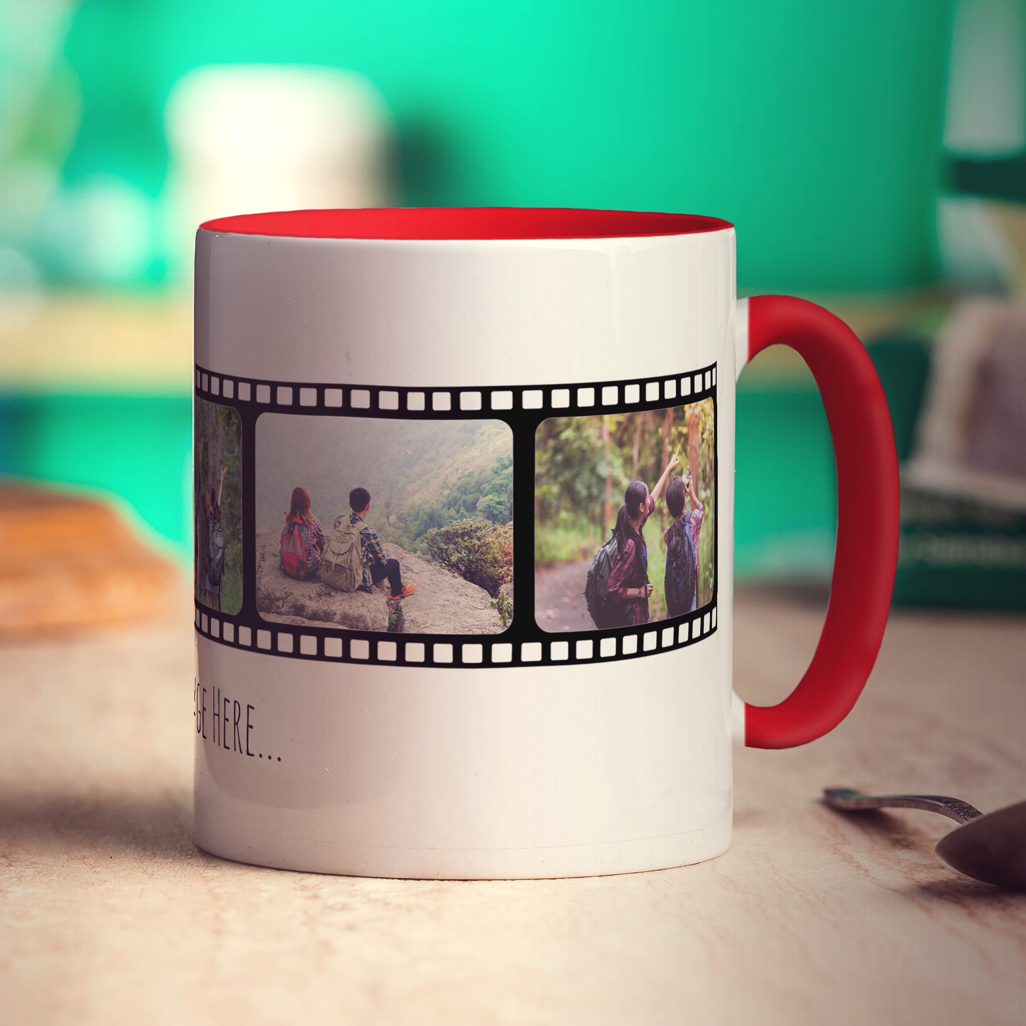 Film Strip Personalised Photo and Message Mug
