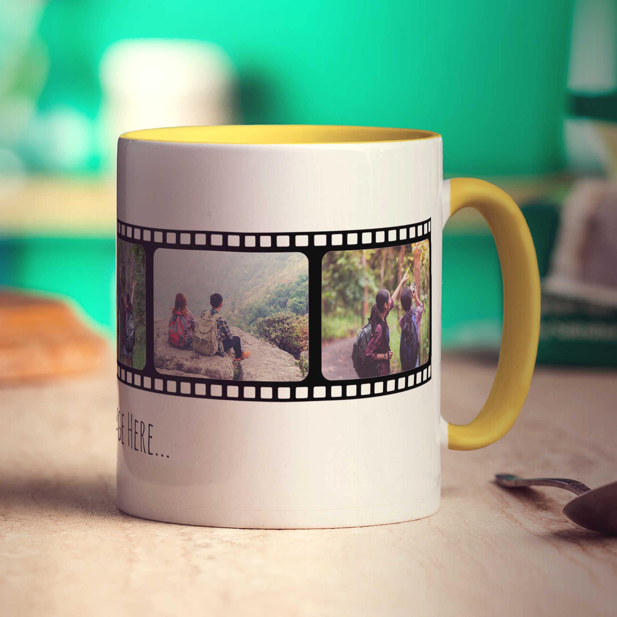 Film Strip Personalised Photo and Message Mug