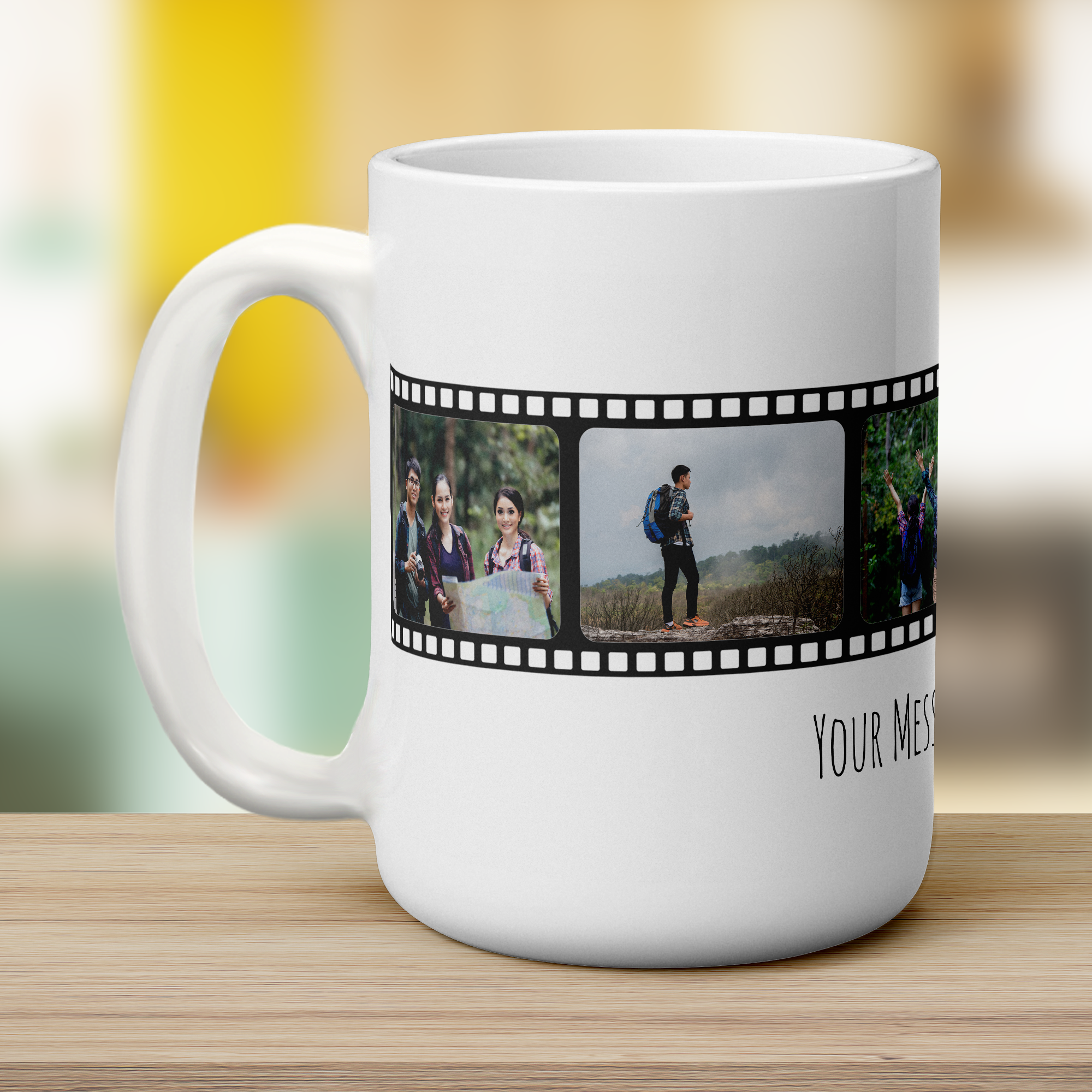 Film Strip Personalised Photo and Message Mug