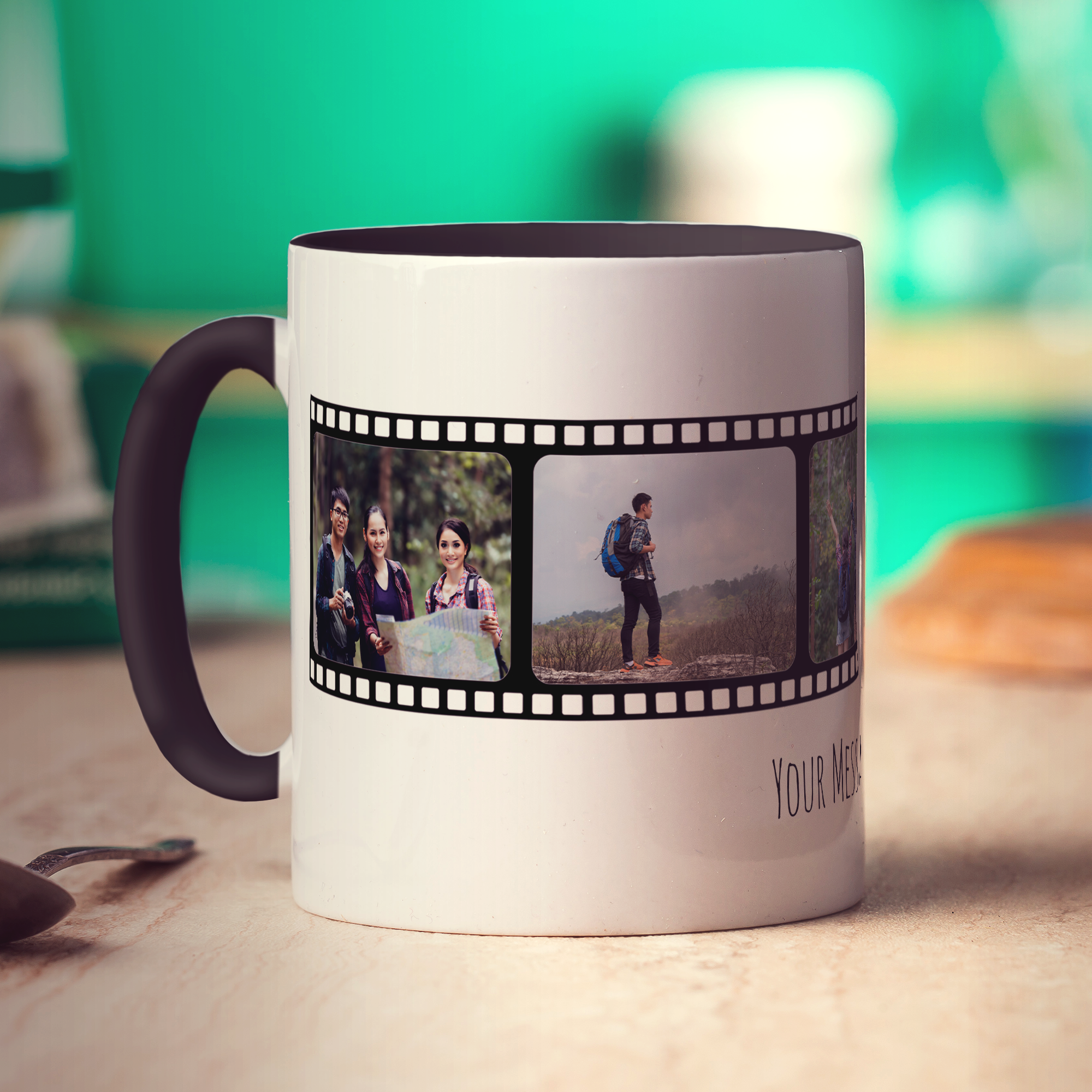 Film Strip Personalised Photo and Message Mug