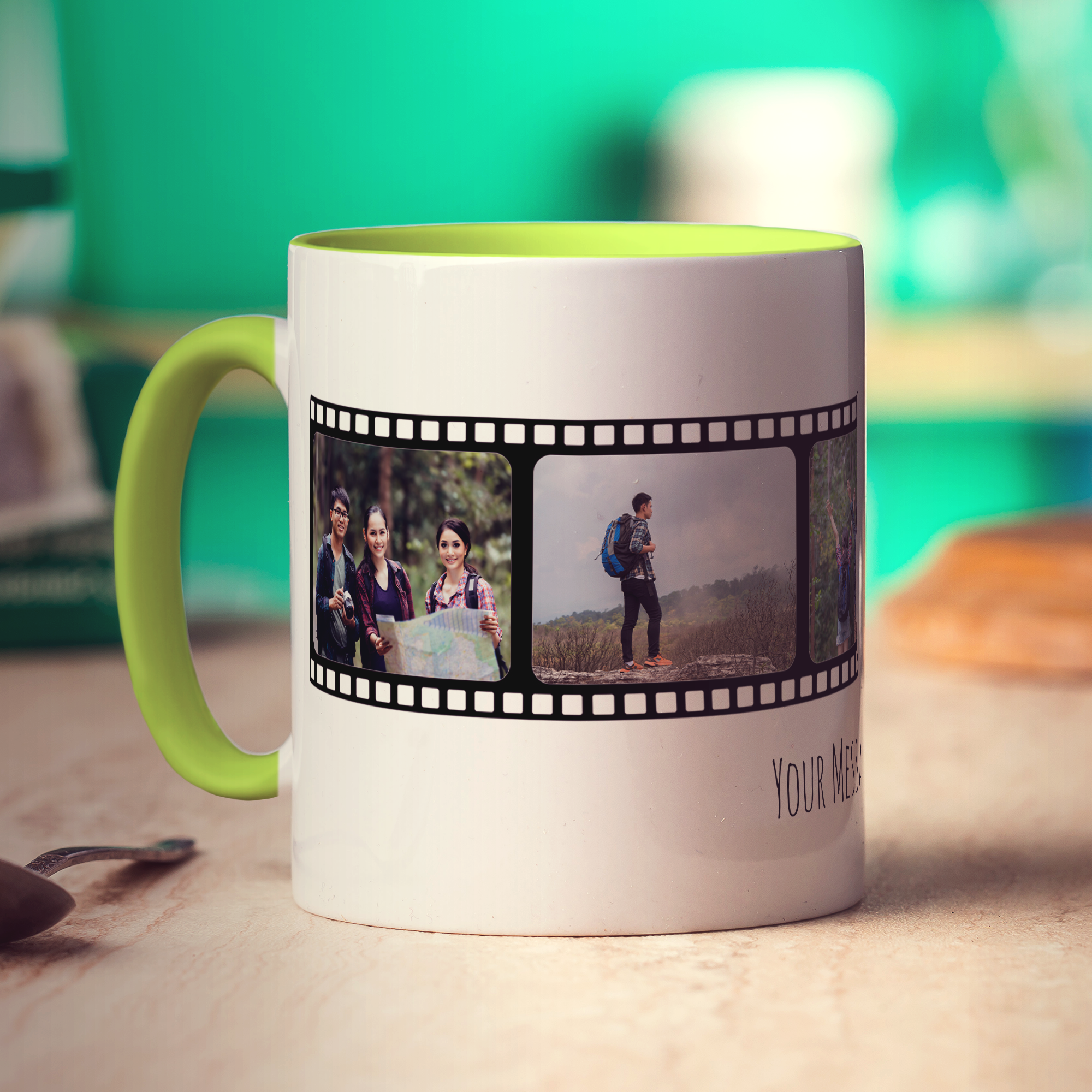 Film Strip Personalised Photo and Message Mug