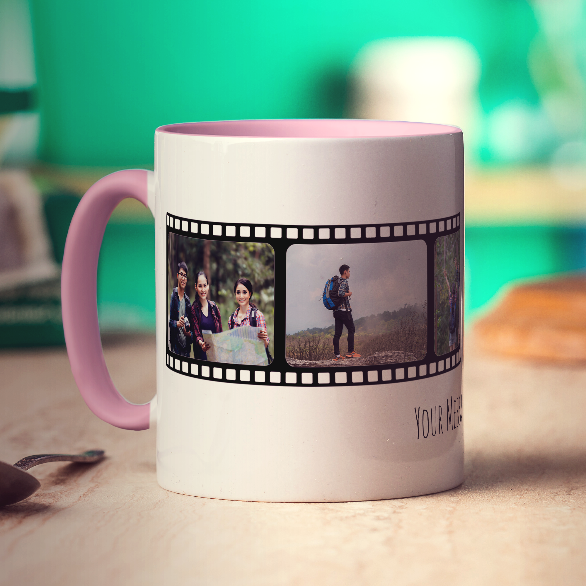Film Strip Personalised Photo and Message Mug