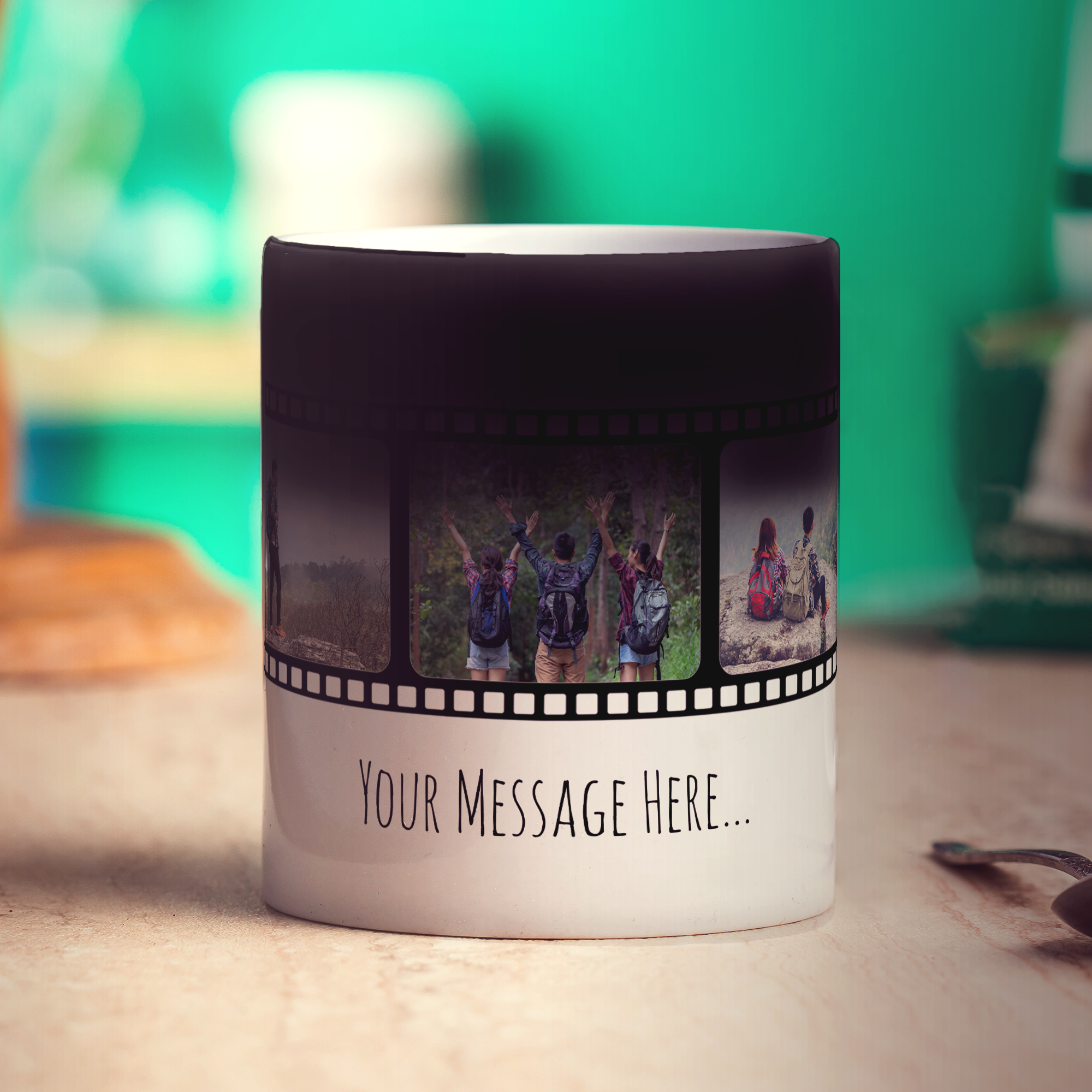 Film Strip Personalised Photo and Message Mug