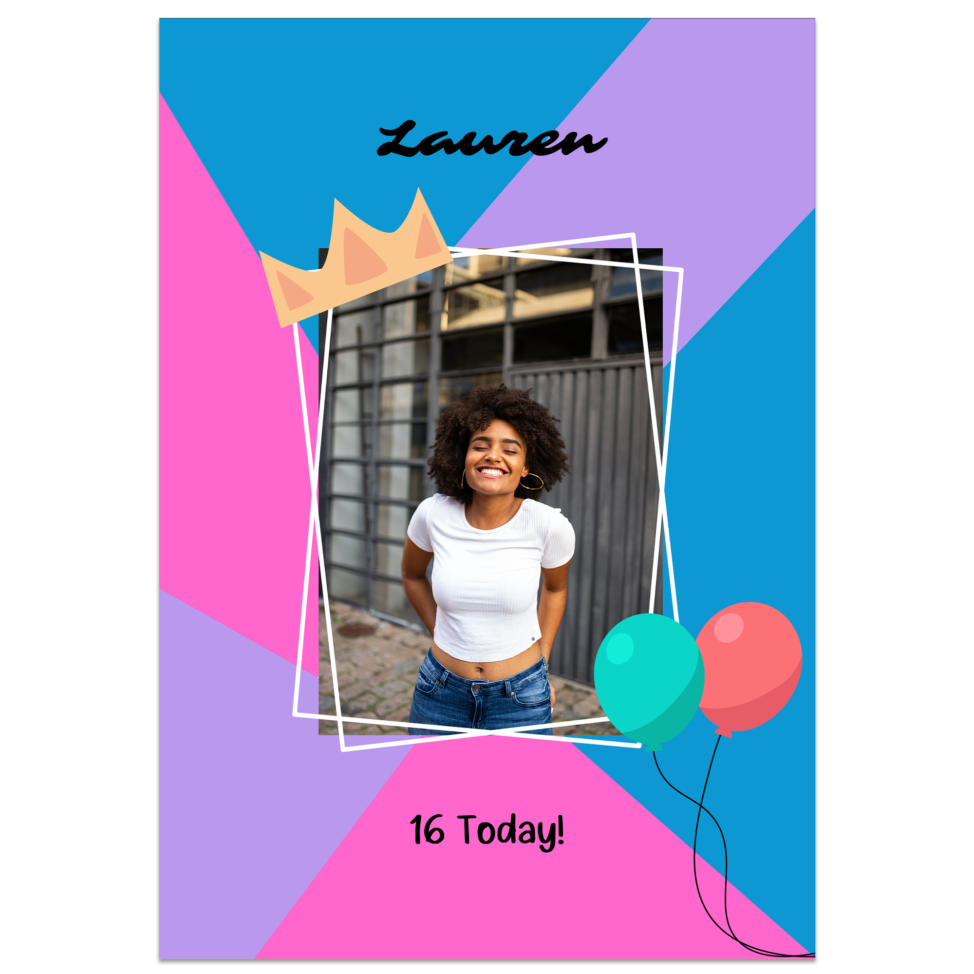 Framed Photo Birthday Card