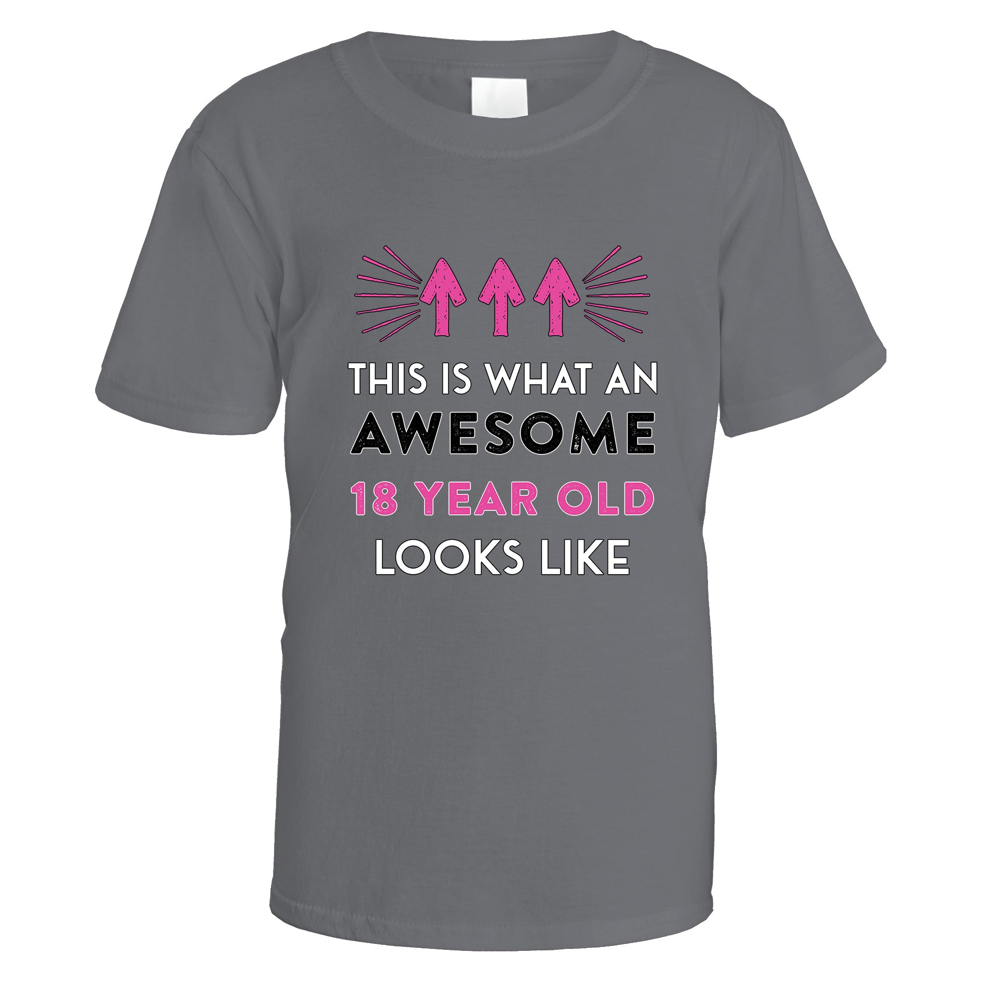 Awesome 18 Year Old T-Shirt (Pink Design)