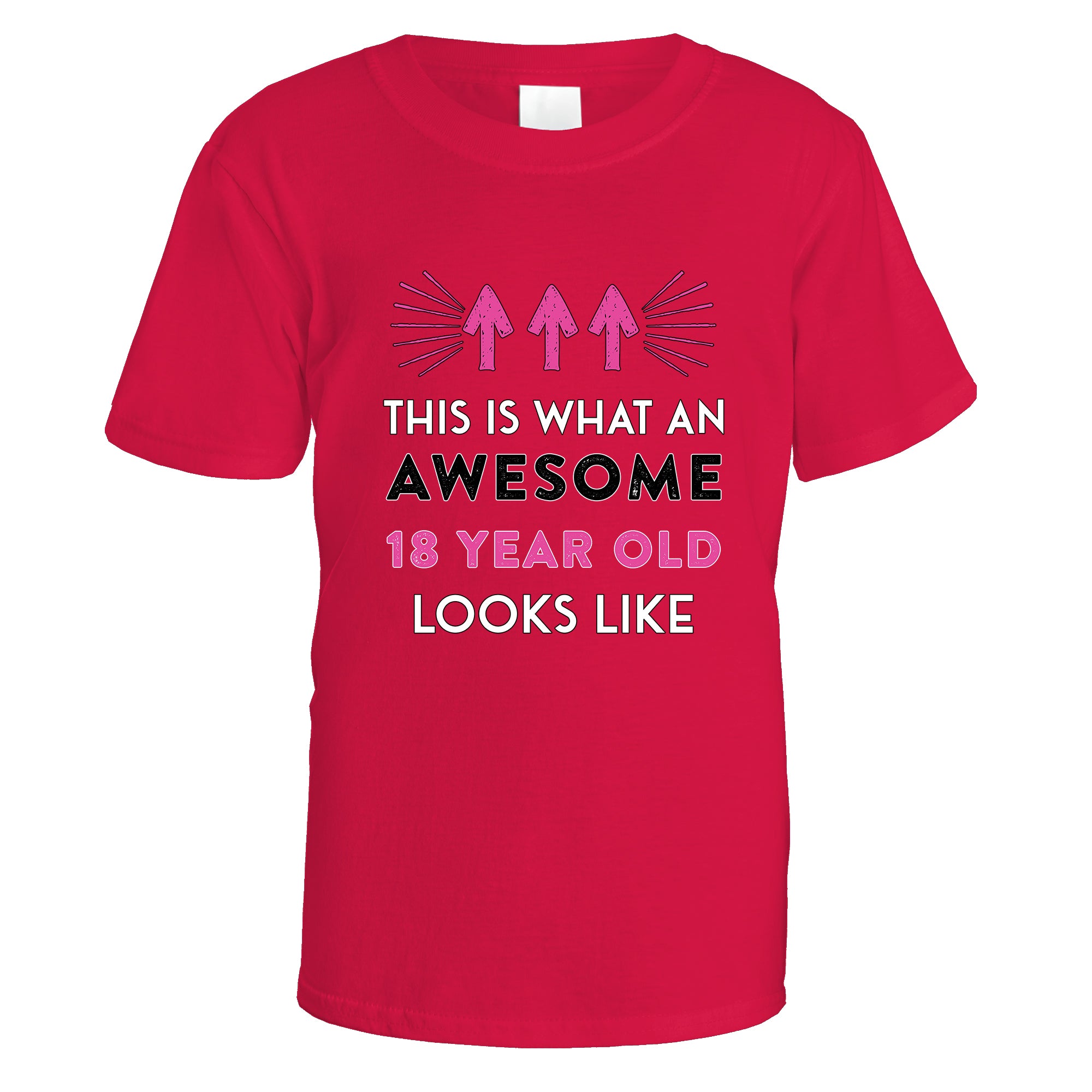 Awesome 18 Year Old T-Shirt (Pink Design)