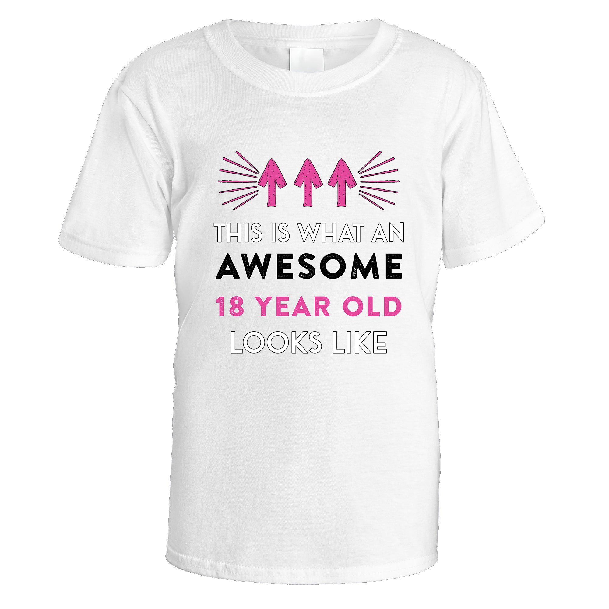 Awesome 18 Year Old T-Shirt (Pink Design)
