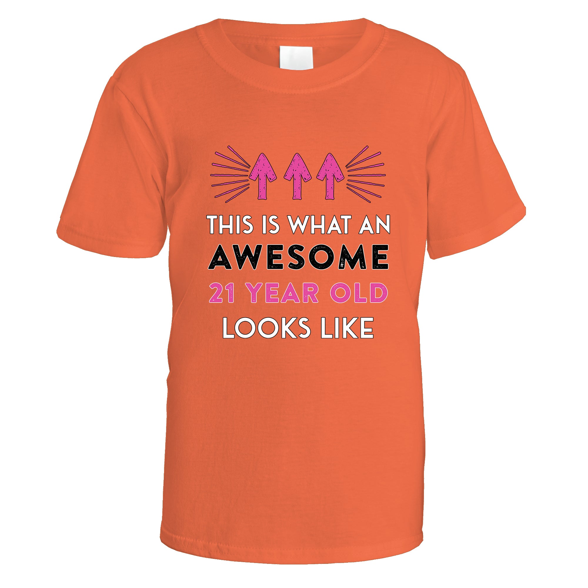 Awesome 21 Year Old T-Shirt (Pink Design)