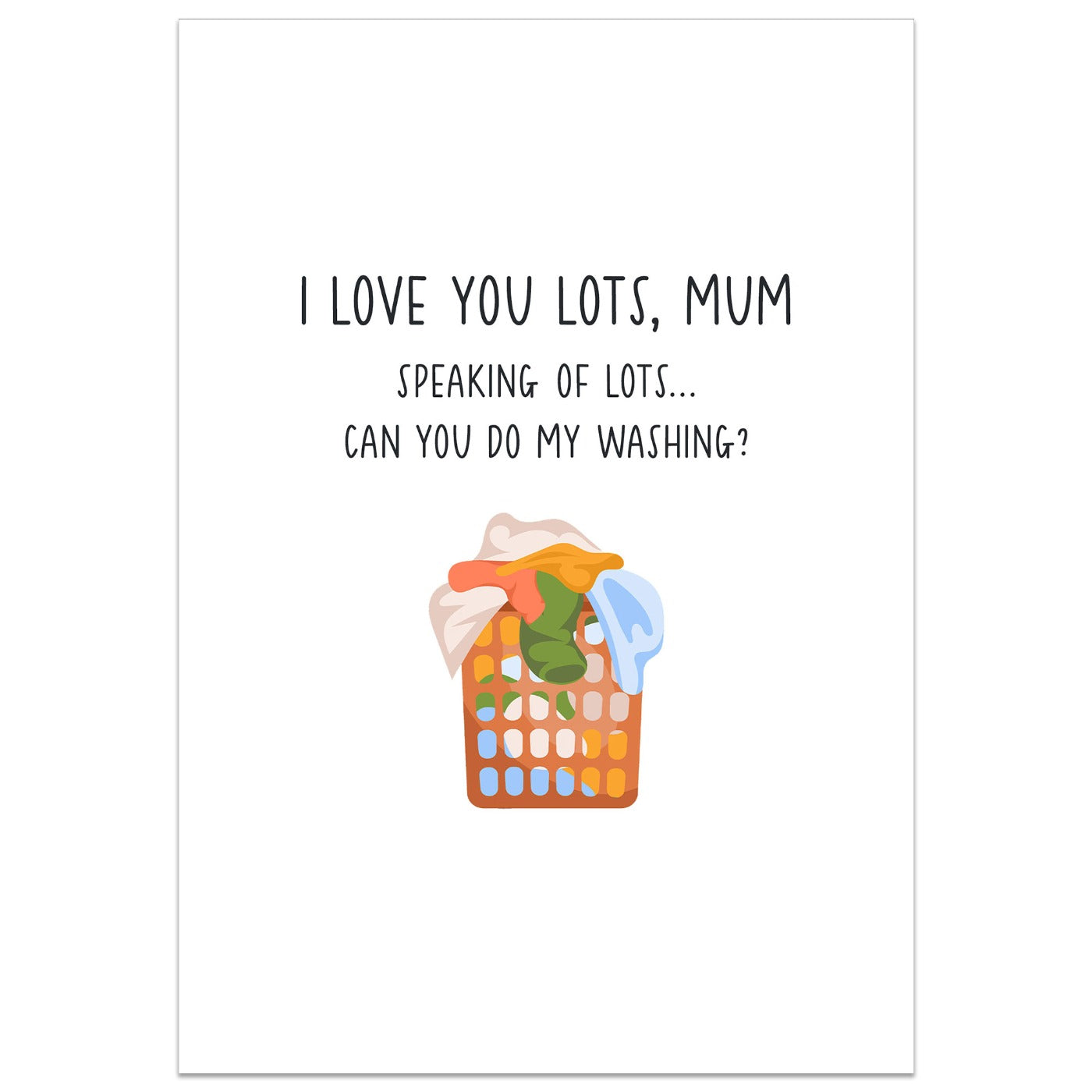 Can You Do My Washing Card