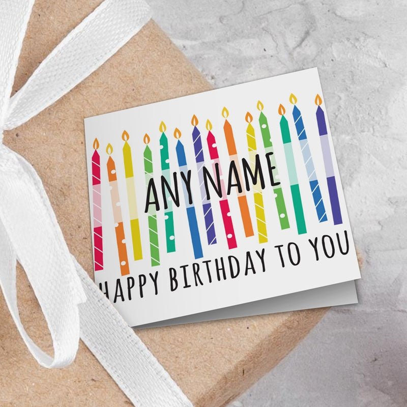 Birthday Candles Gift Tag Addon