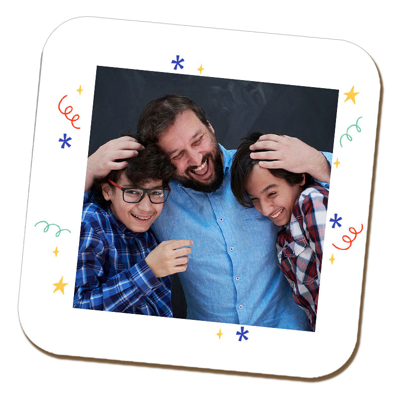 Confetti Photo Coaster