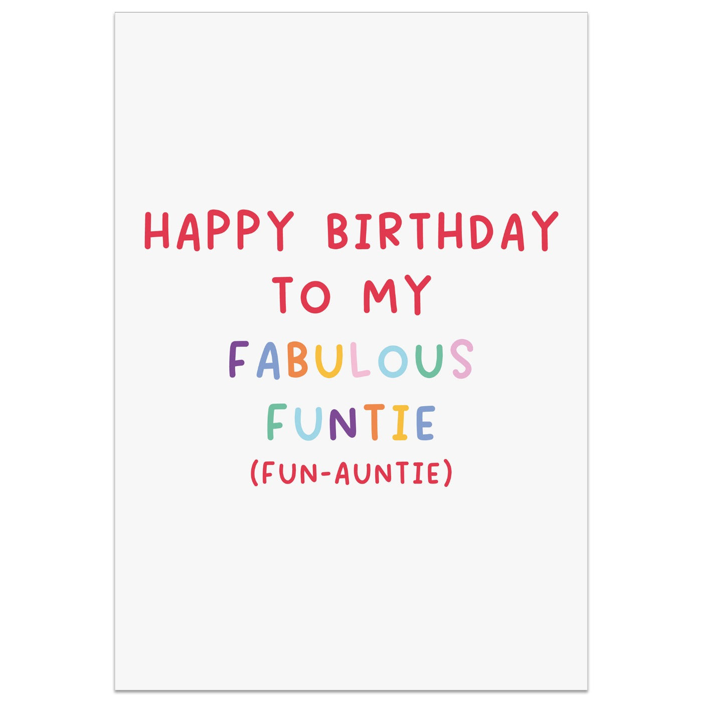 Fabulous Funtie Card