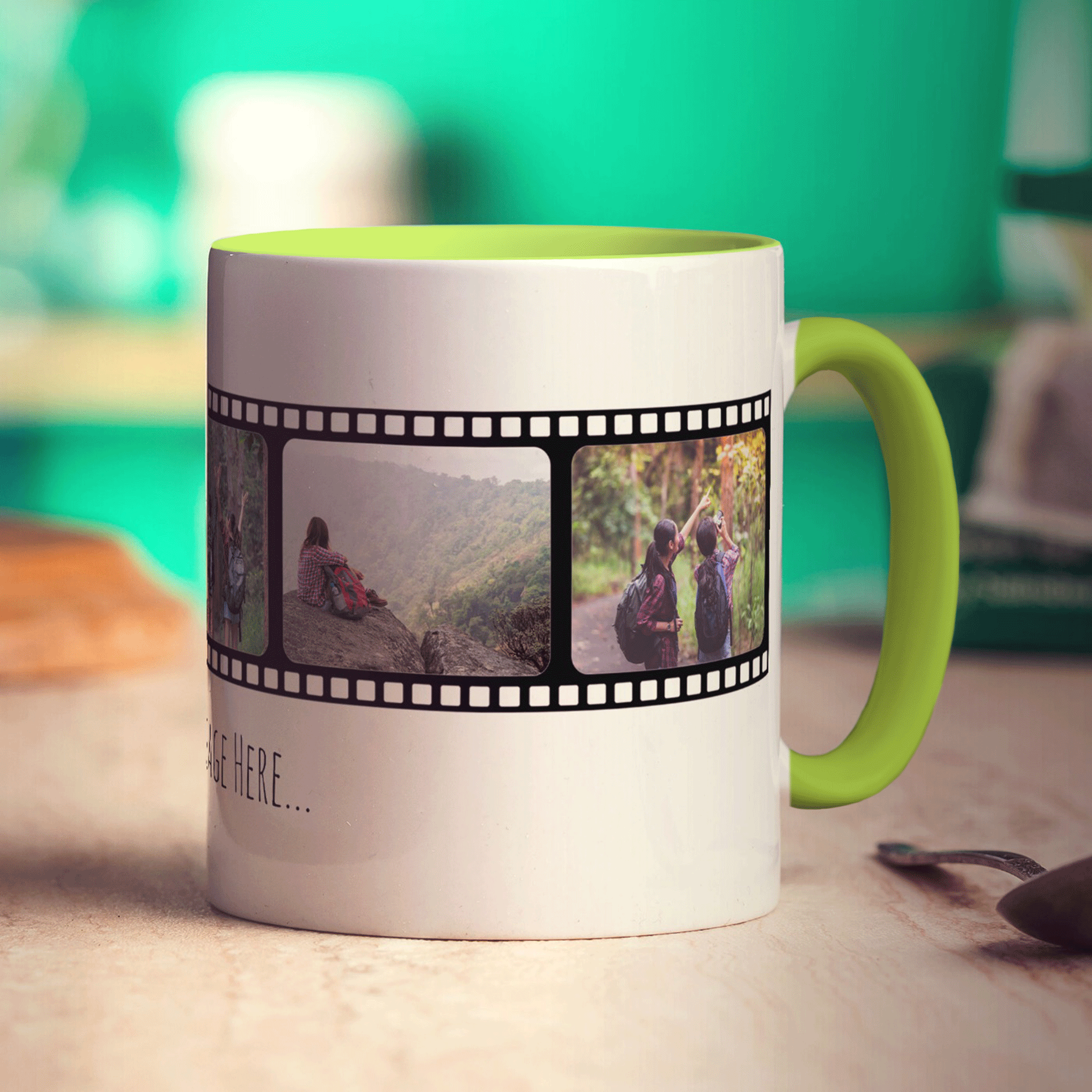 Film Strip Personalised Photo and Message Mug