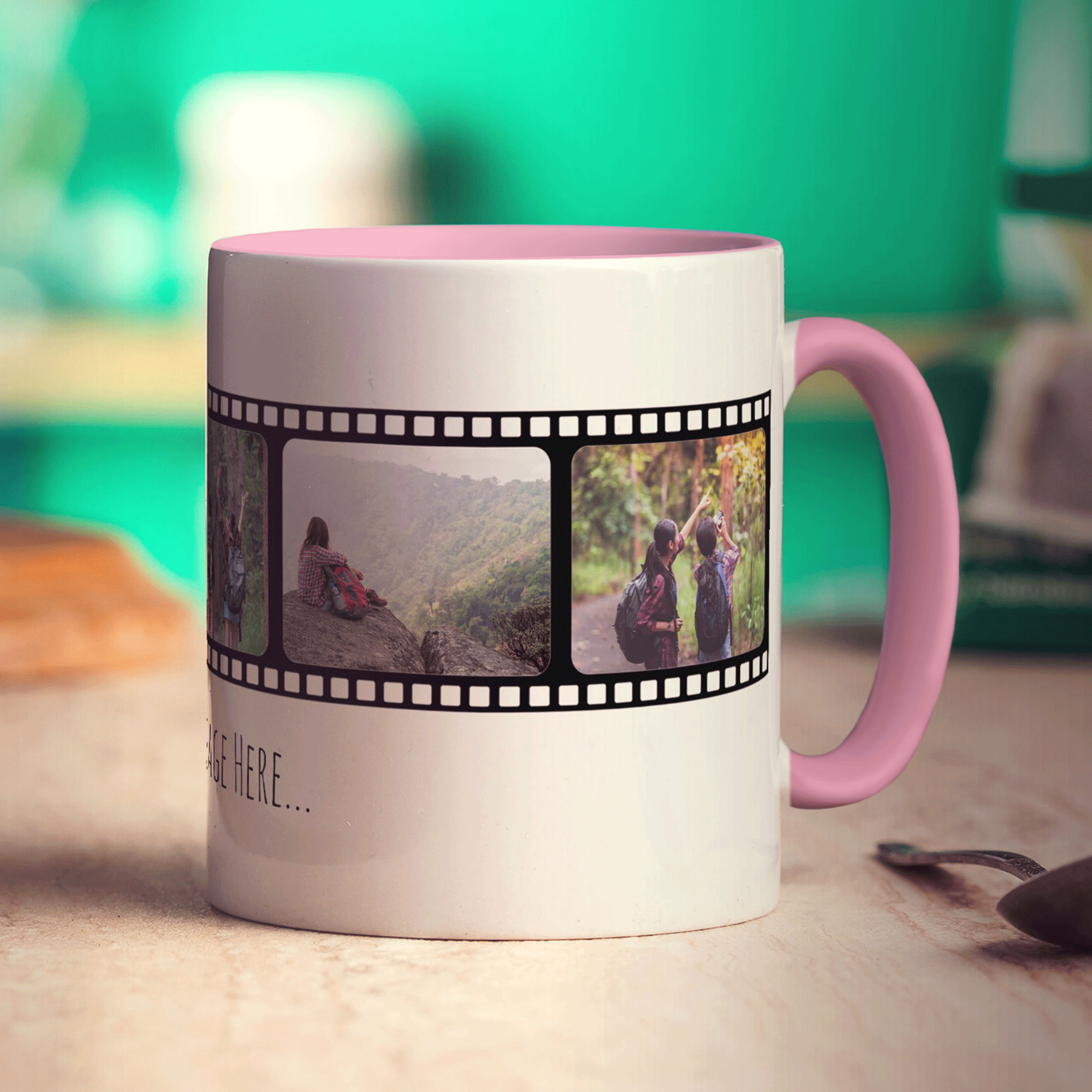 Film Strip Personalised Photo and Message Mug