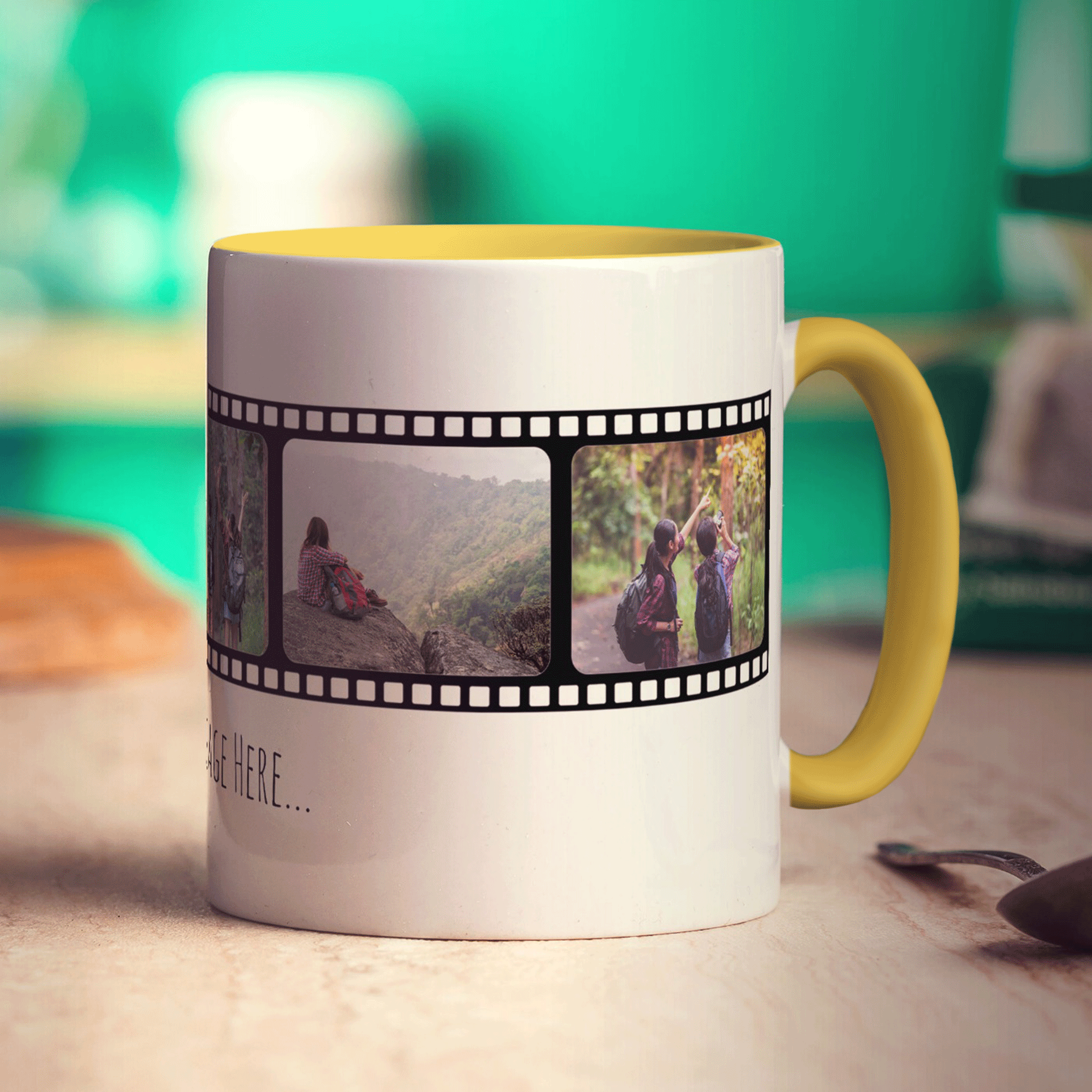Film Strip Personalised Photo and Message Mug