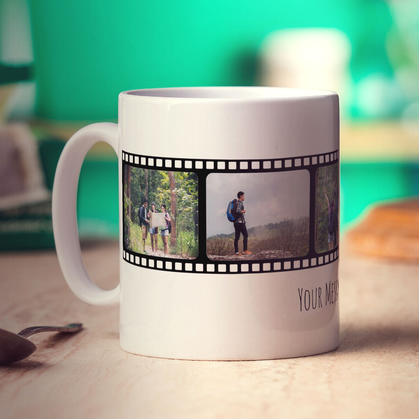 Film Strip Personalised Photo and Message Mug