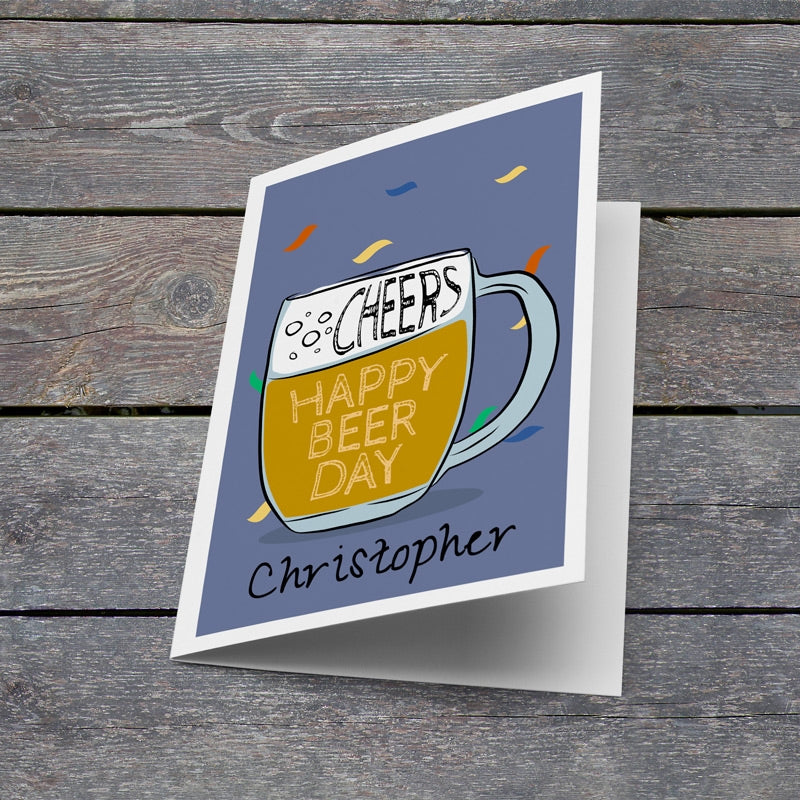Happy Beerday Card
