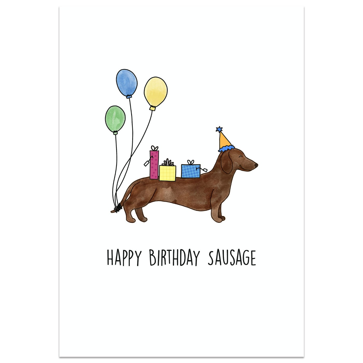 Happy Birthday Sausage Card