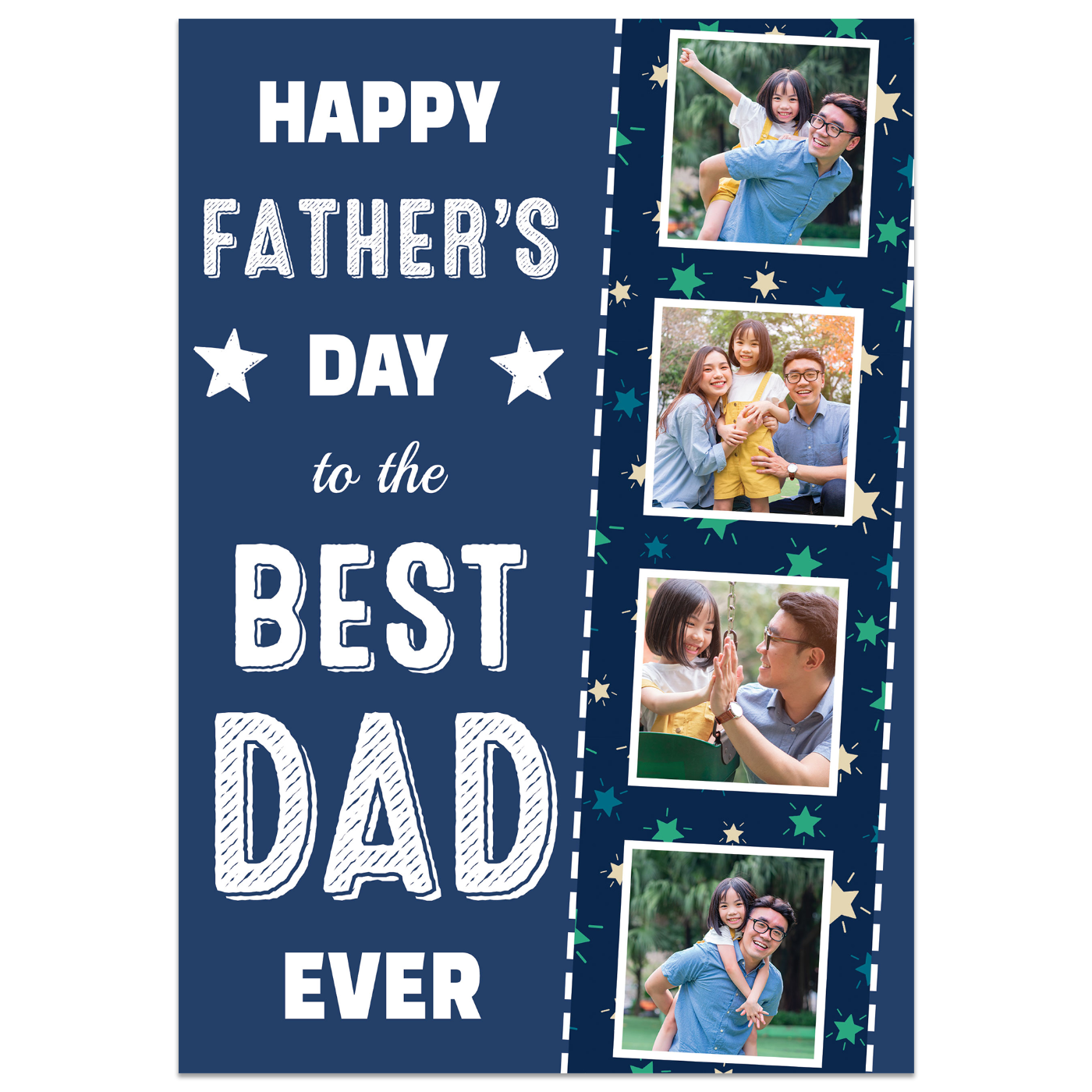 Happy Father's Day to the Best Dad Ever Card – Printster