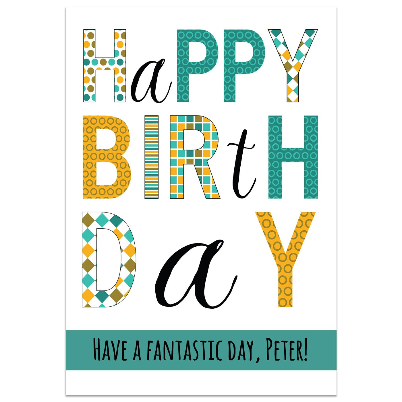 Have A Fantastic Day Birthday Card - For Him Lying Down