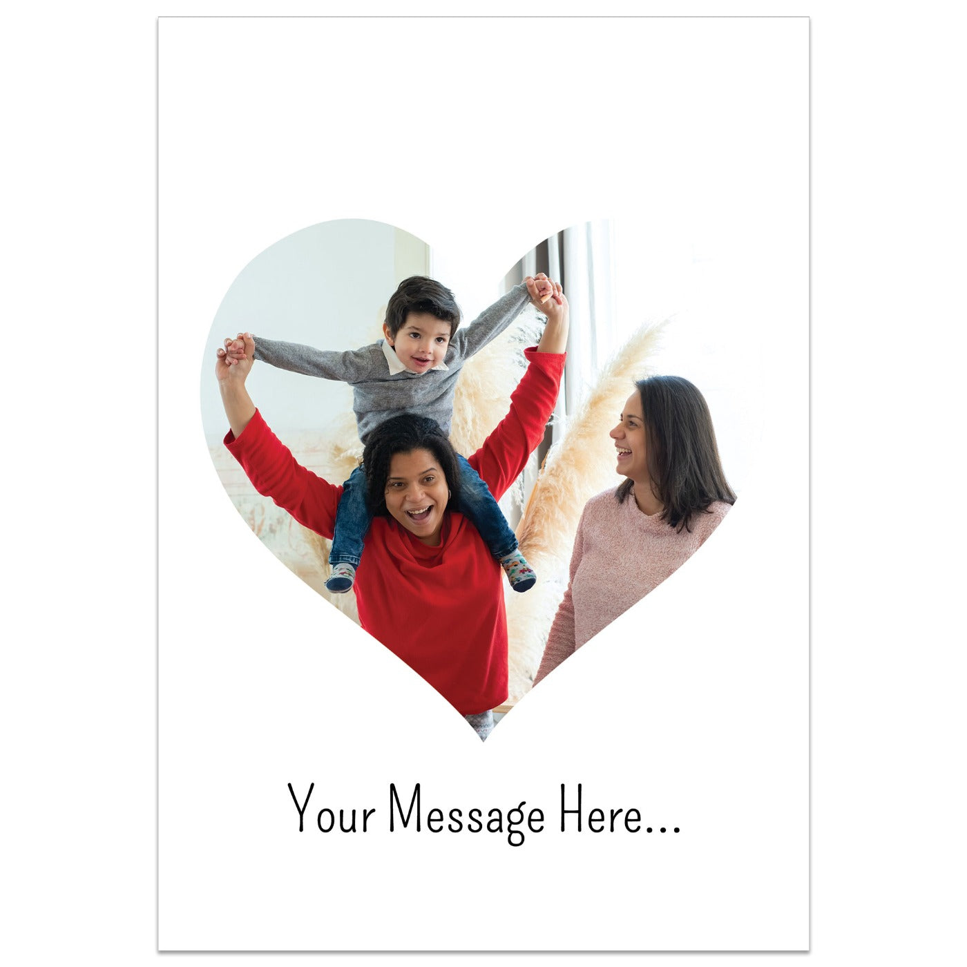 Heart Photo and Message Card