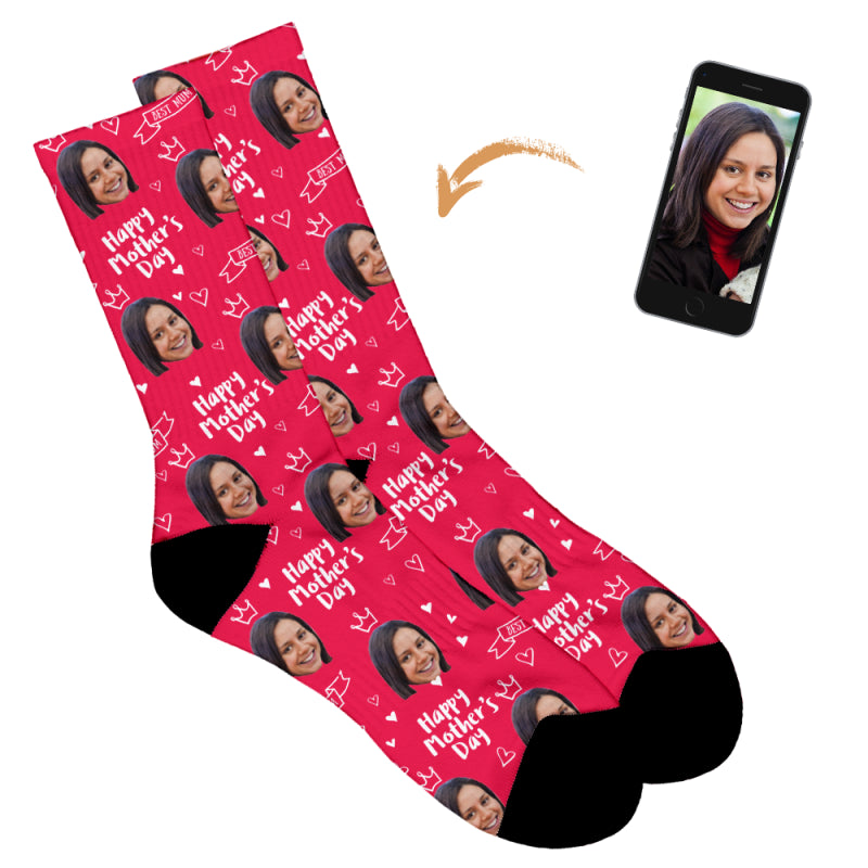 Happy Mother's Day Socks - Crown Design