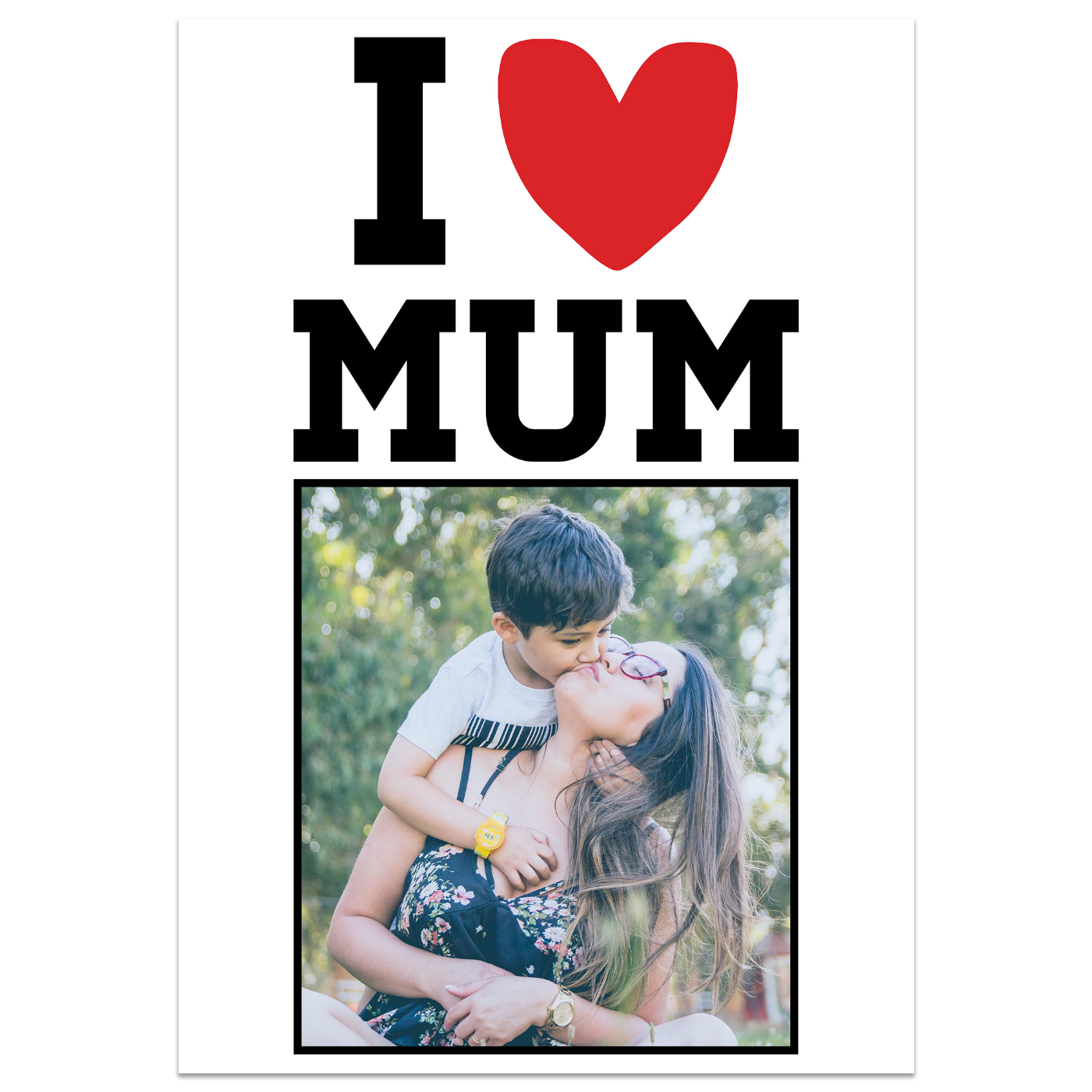 I Heart Mum Photo Card