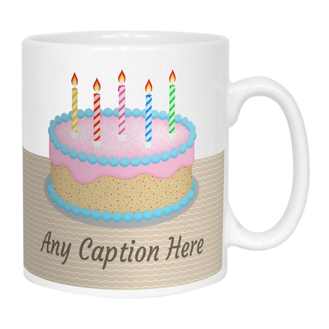 Birthday Cake Message Mug