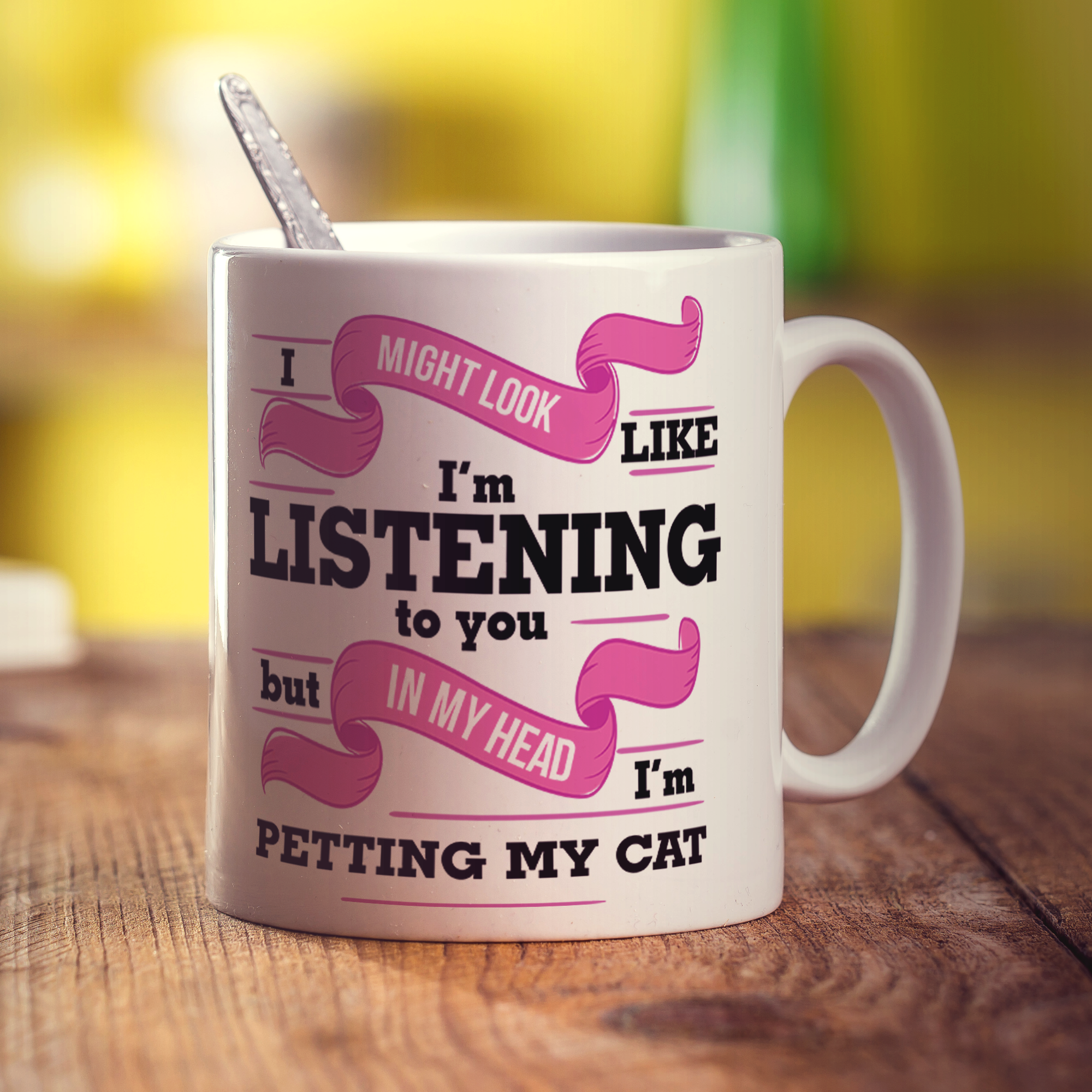 In My Head I'm Petting My Cat Mug