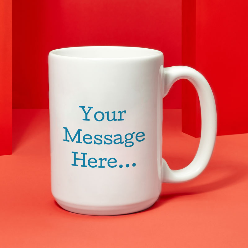 Jumbo Personalised Message Mug
