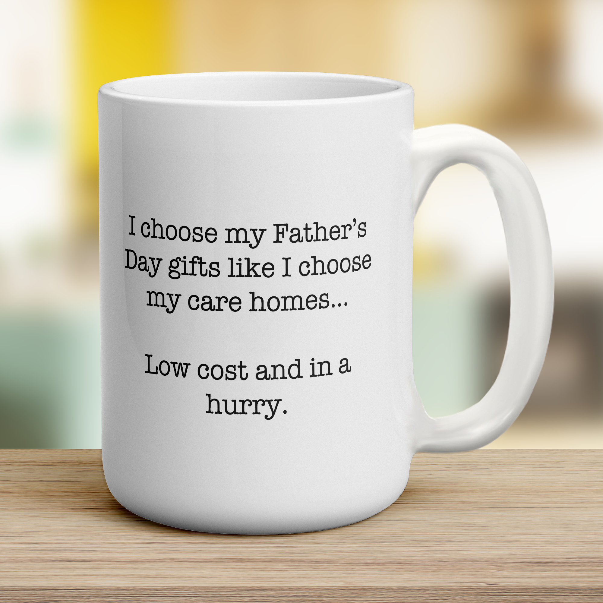 Low Cost and in a Hurry Father's Day Message Mug